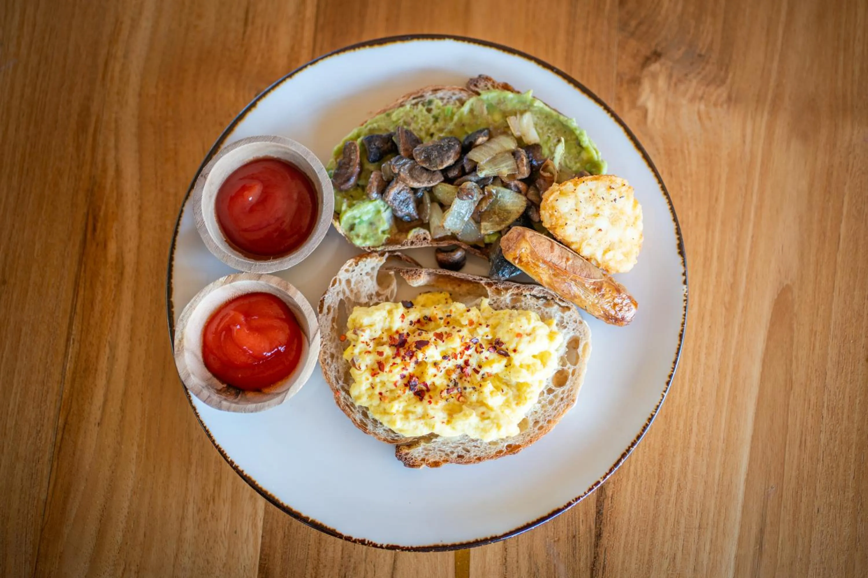 Breakfast in The Dewi Eco Bamboo Villa