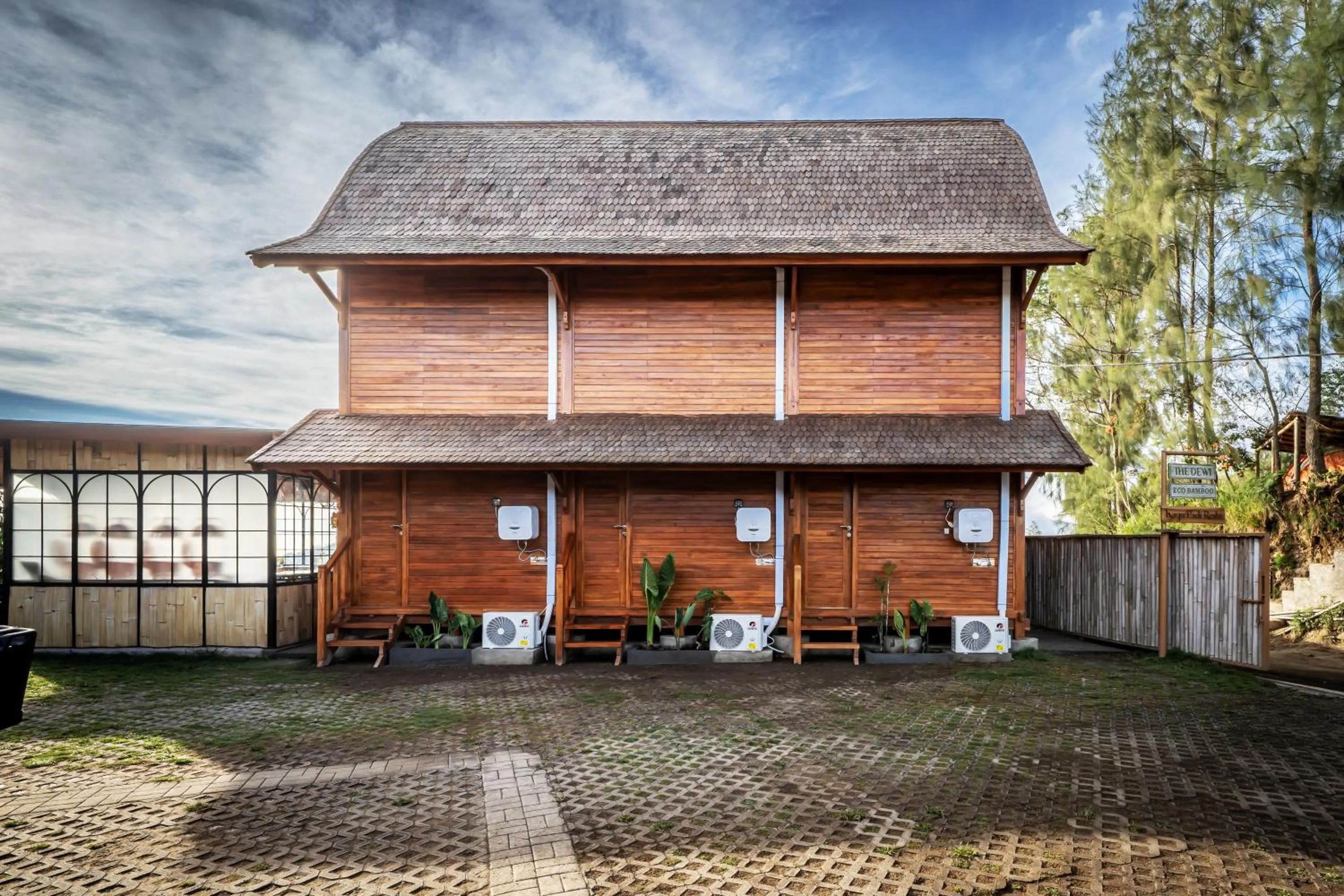 Property building in The Dewi Eco Bamboo Villa