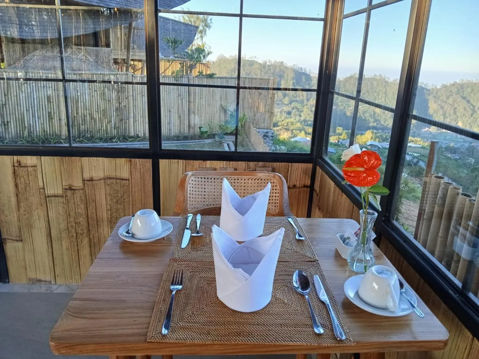 Restaurant/places to eat in The Dewi Eco Bamboo Villa