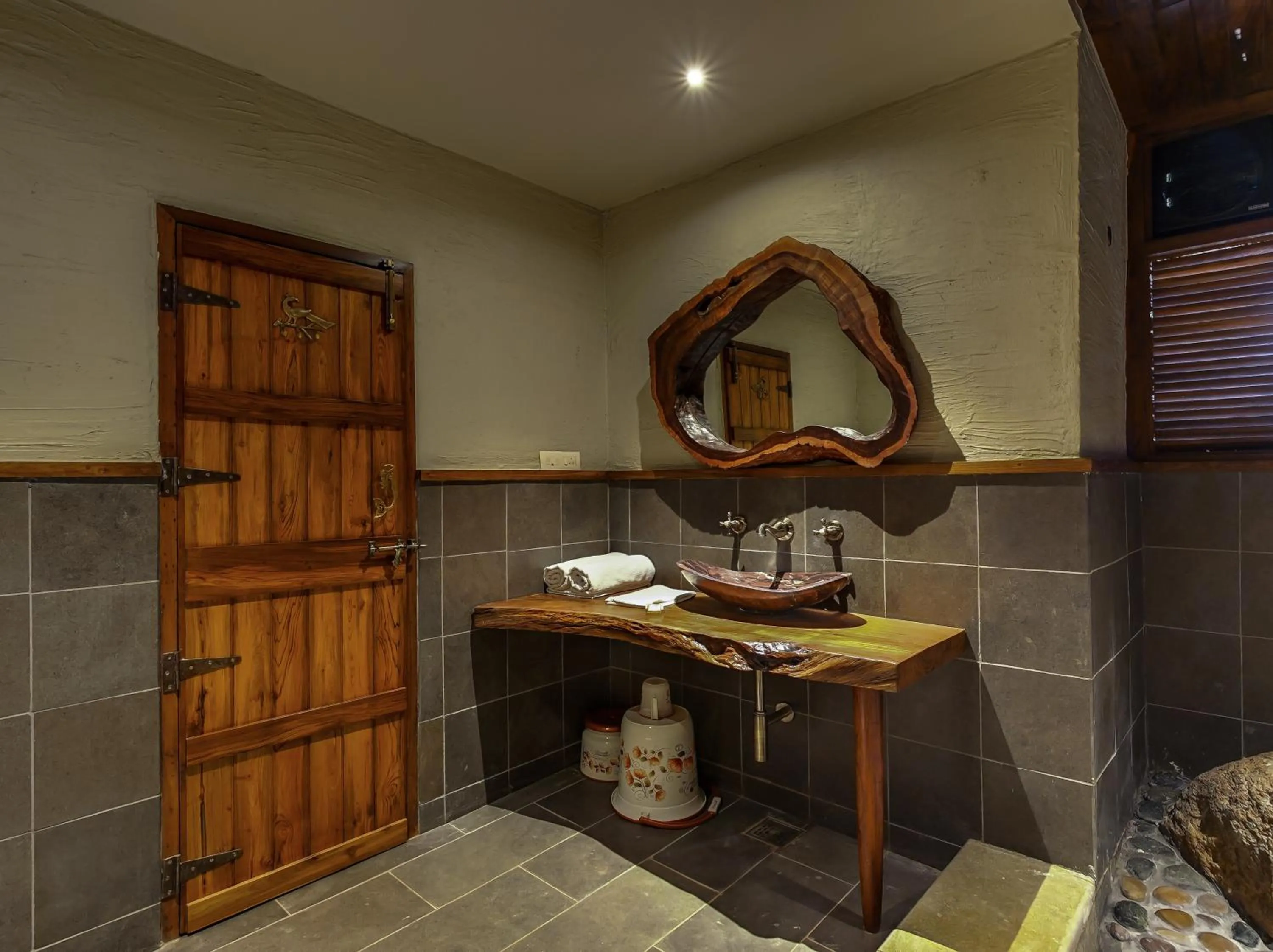 Bathroom in Nisarg Resort