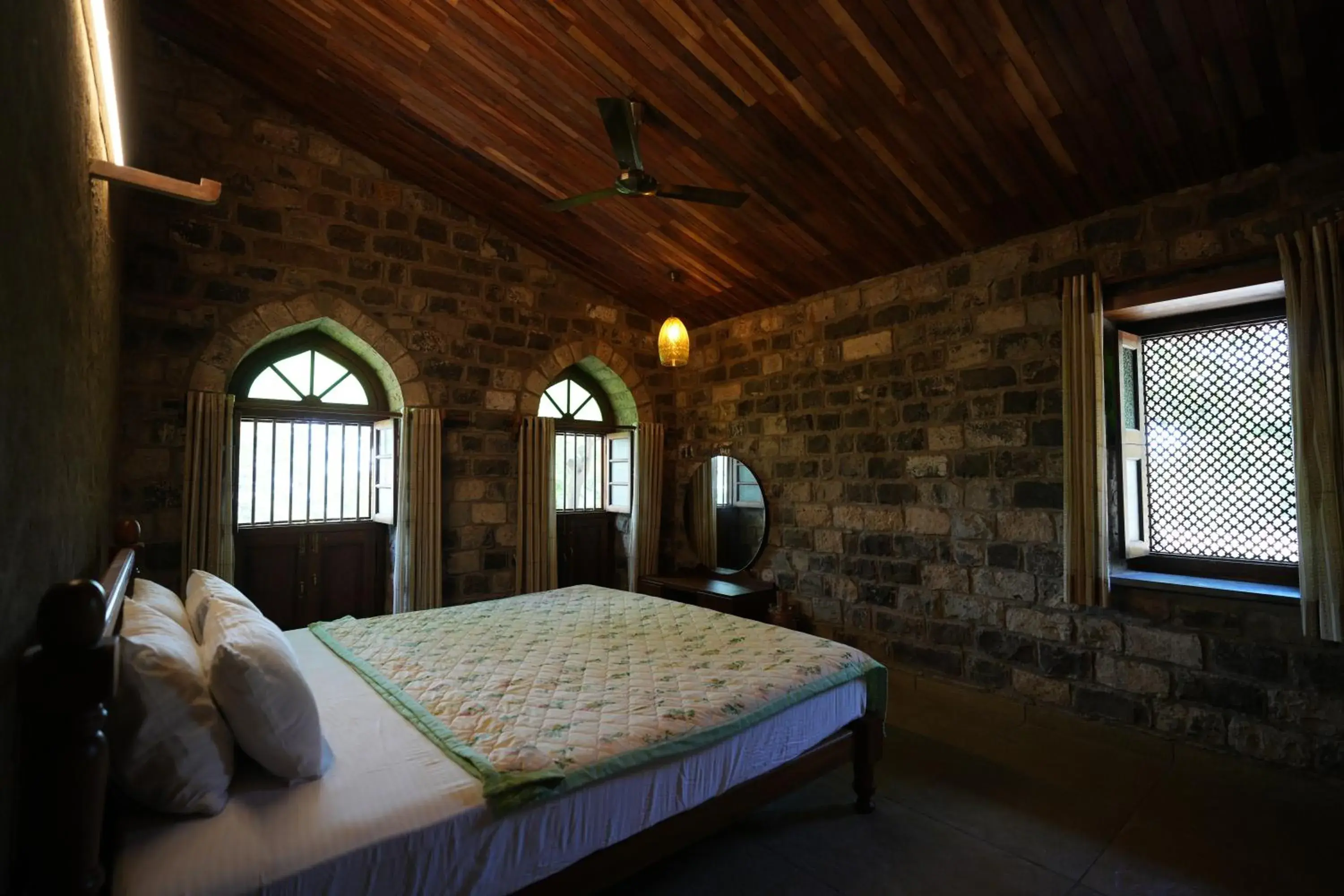 Property building, Bed in Nisarg Resort Property building, Bed in Nisarg Resort