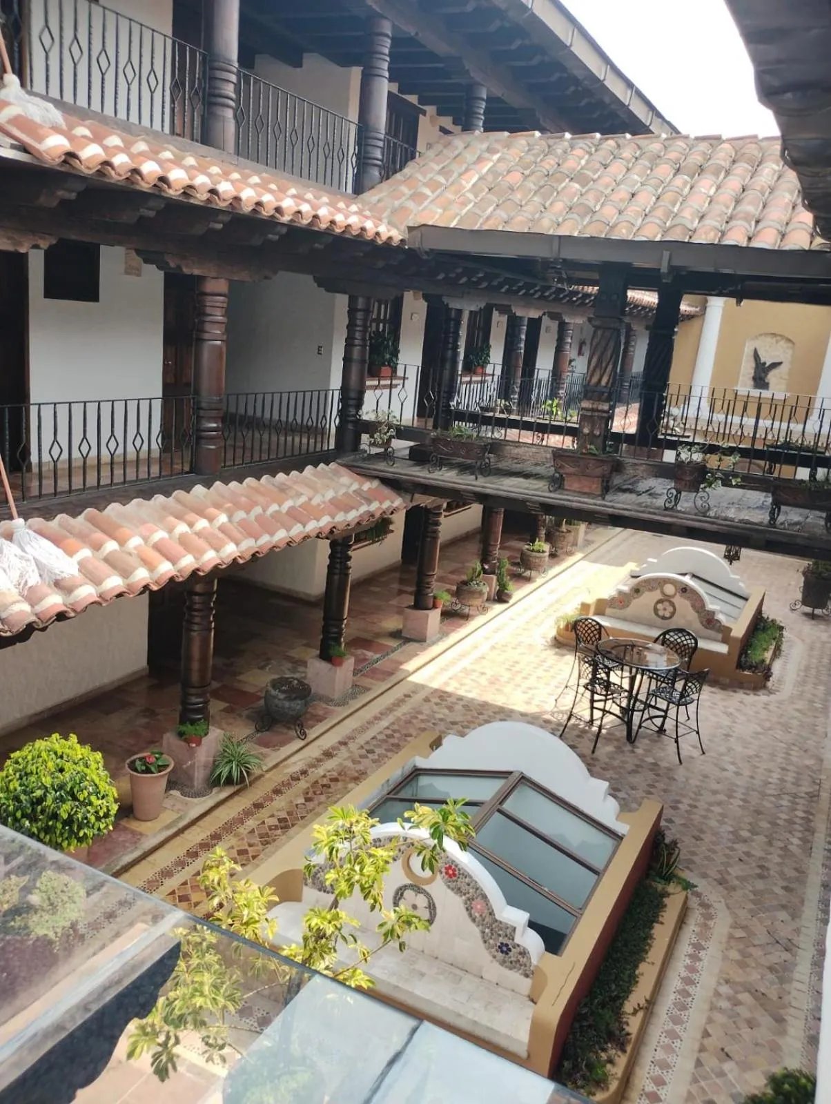 Inner courtyard view in HOTEL PLAZA SAN CRISTOBAL INN