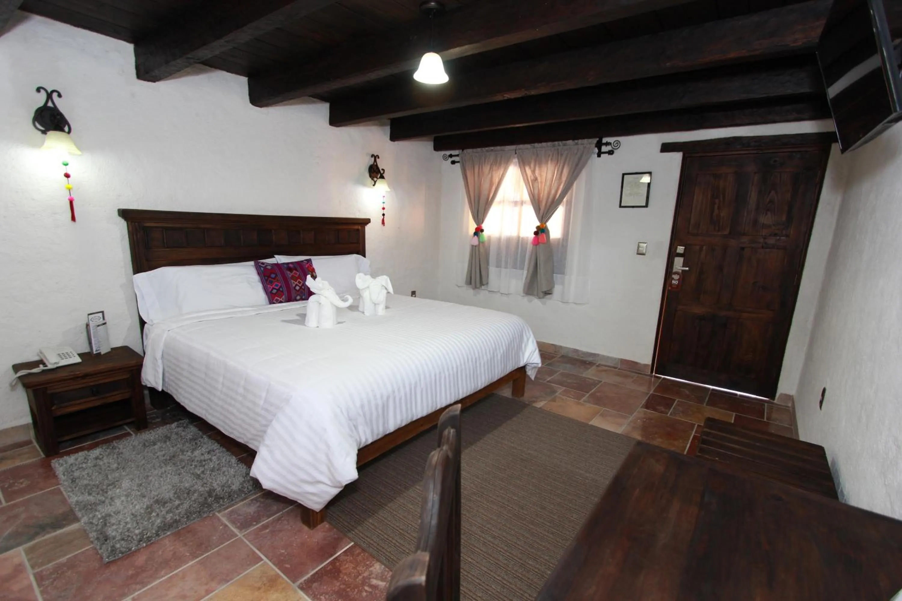 Bed in HOTEL PLAZA SAN CRISTOBAL INN