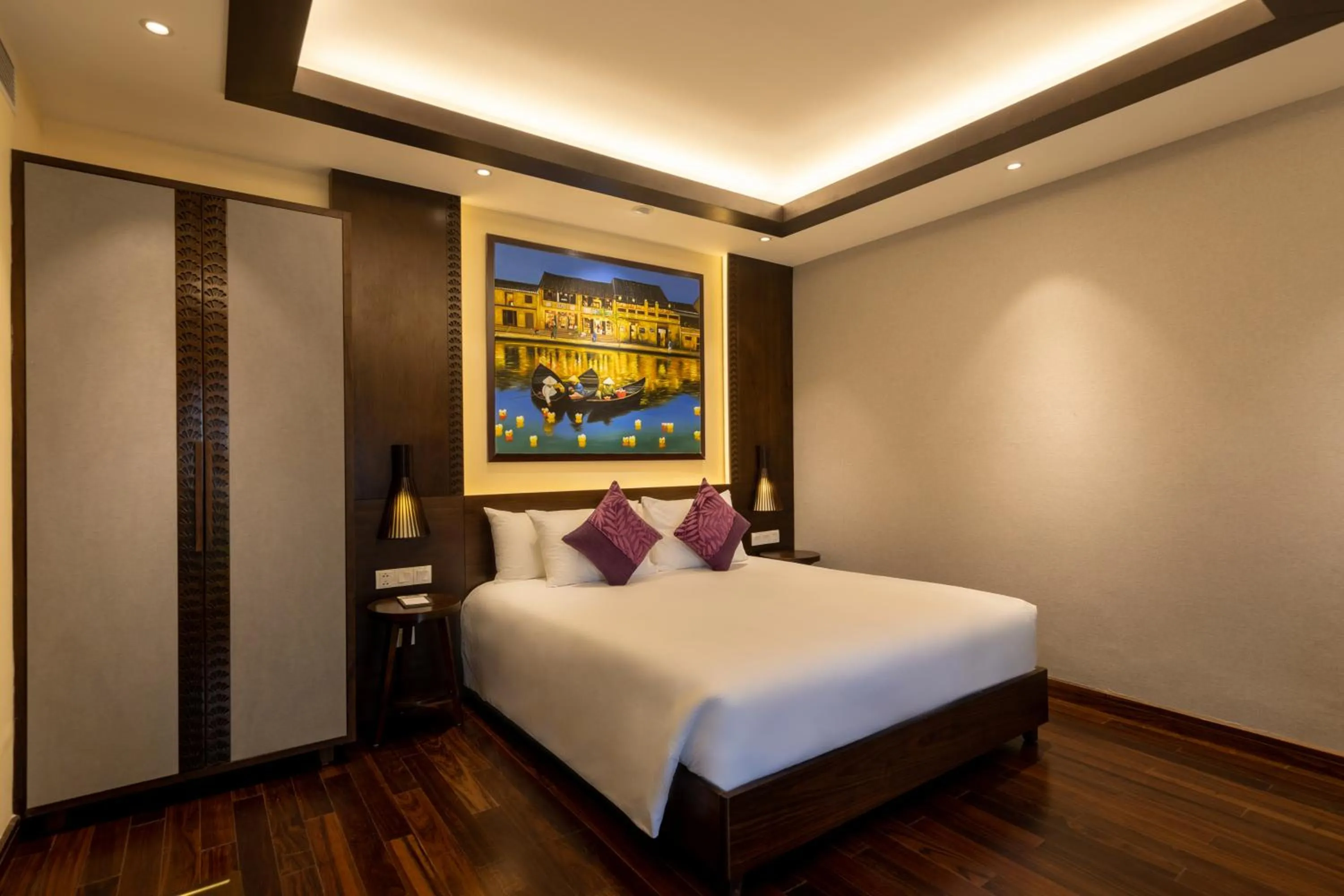 Bed in The Saga Hotel Hoi An