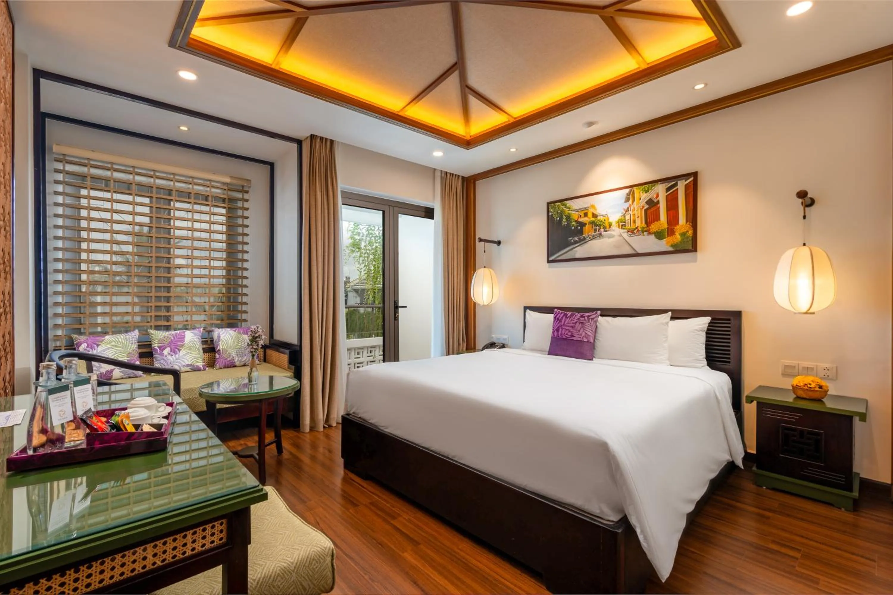 Bed in The Saga Hotel Hoi An