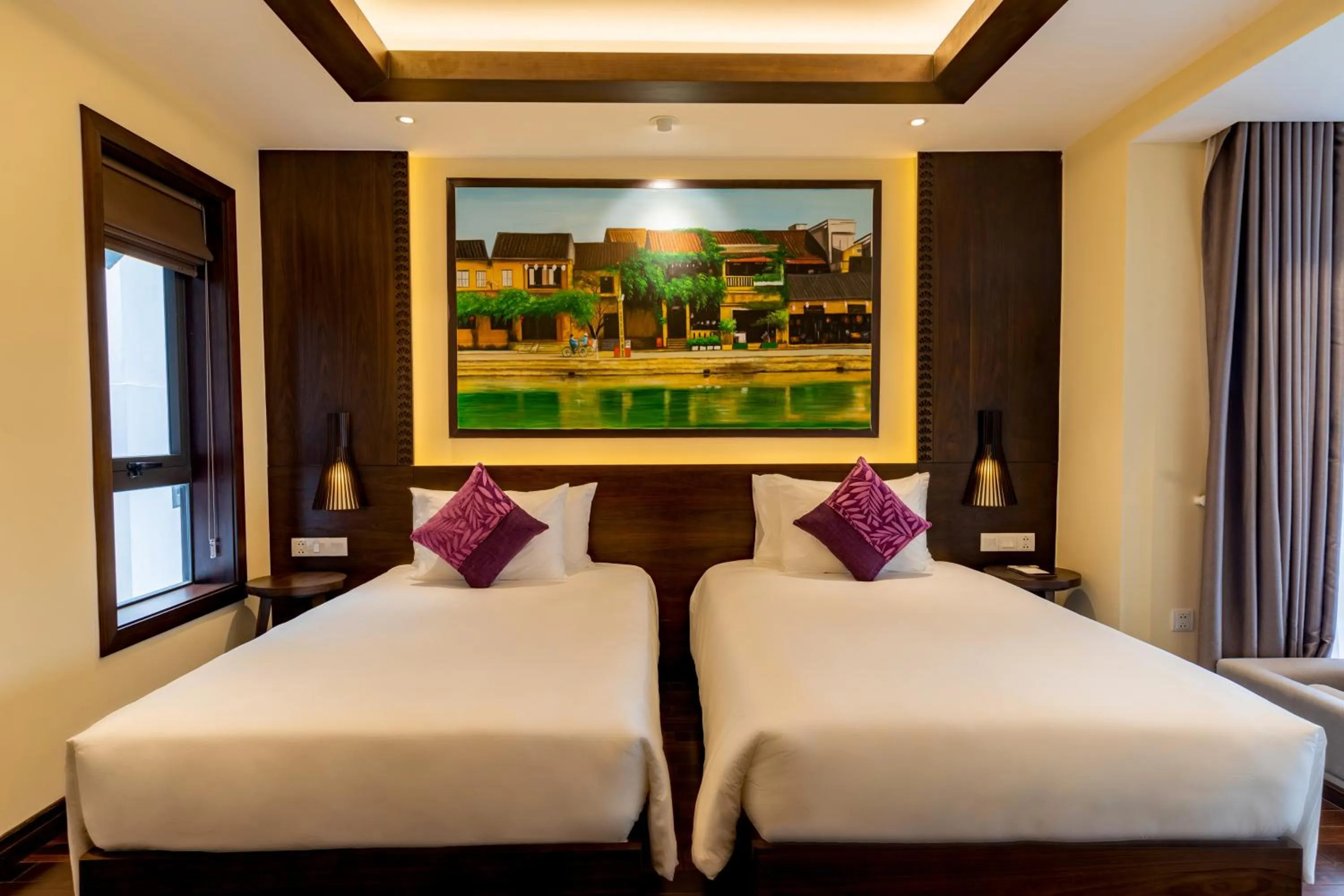 Bed in The Saga Hotel Hoi An