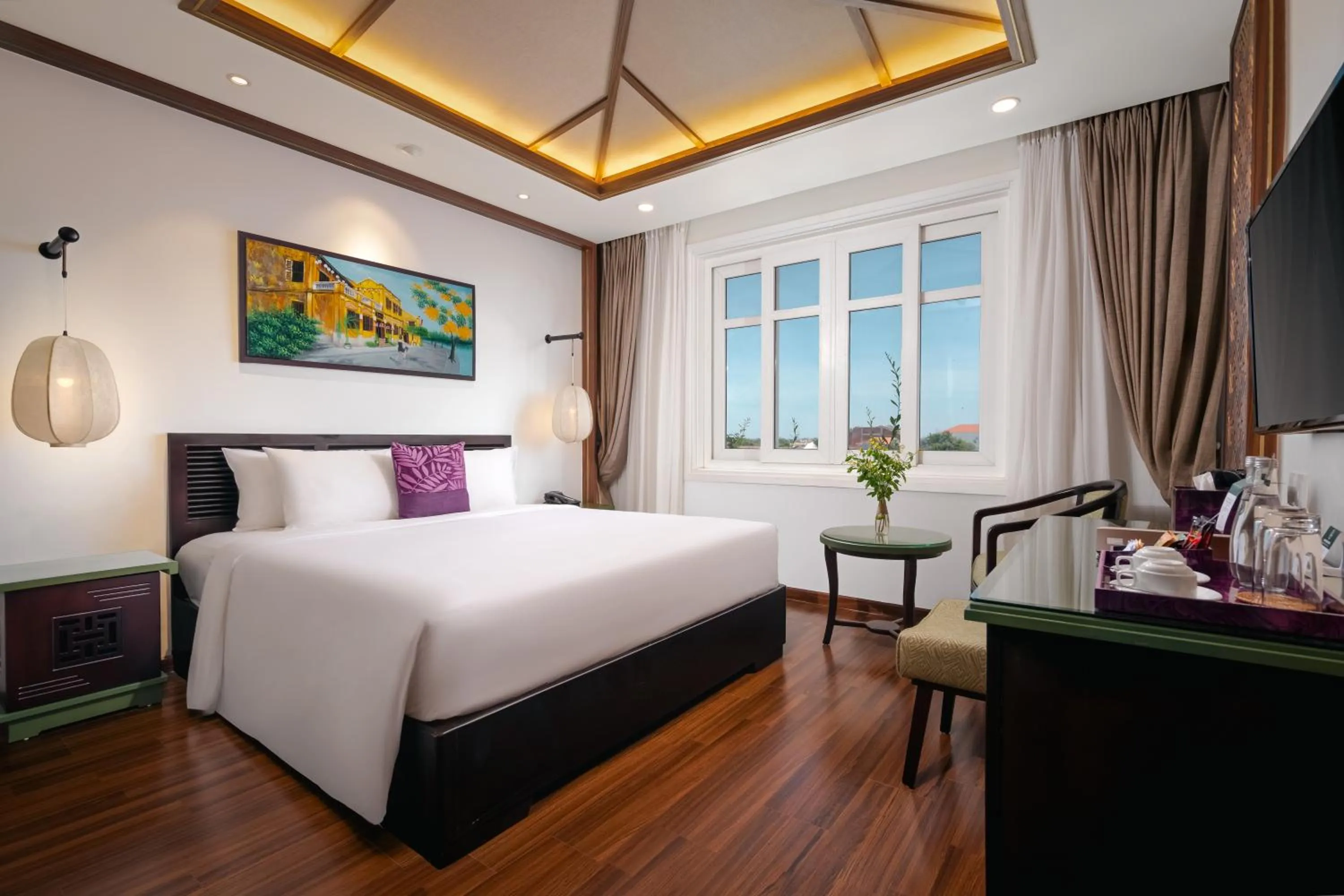 Bed in The Saga Hotel Hoi An