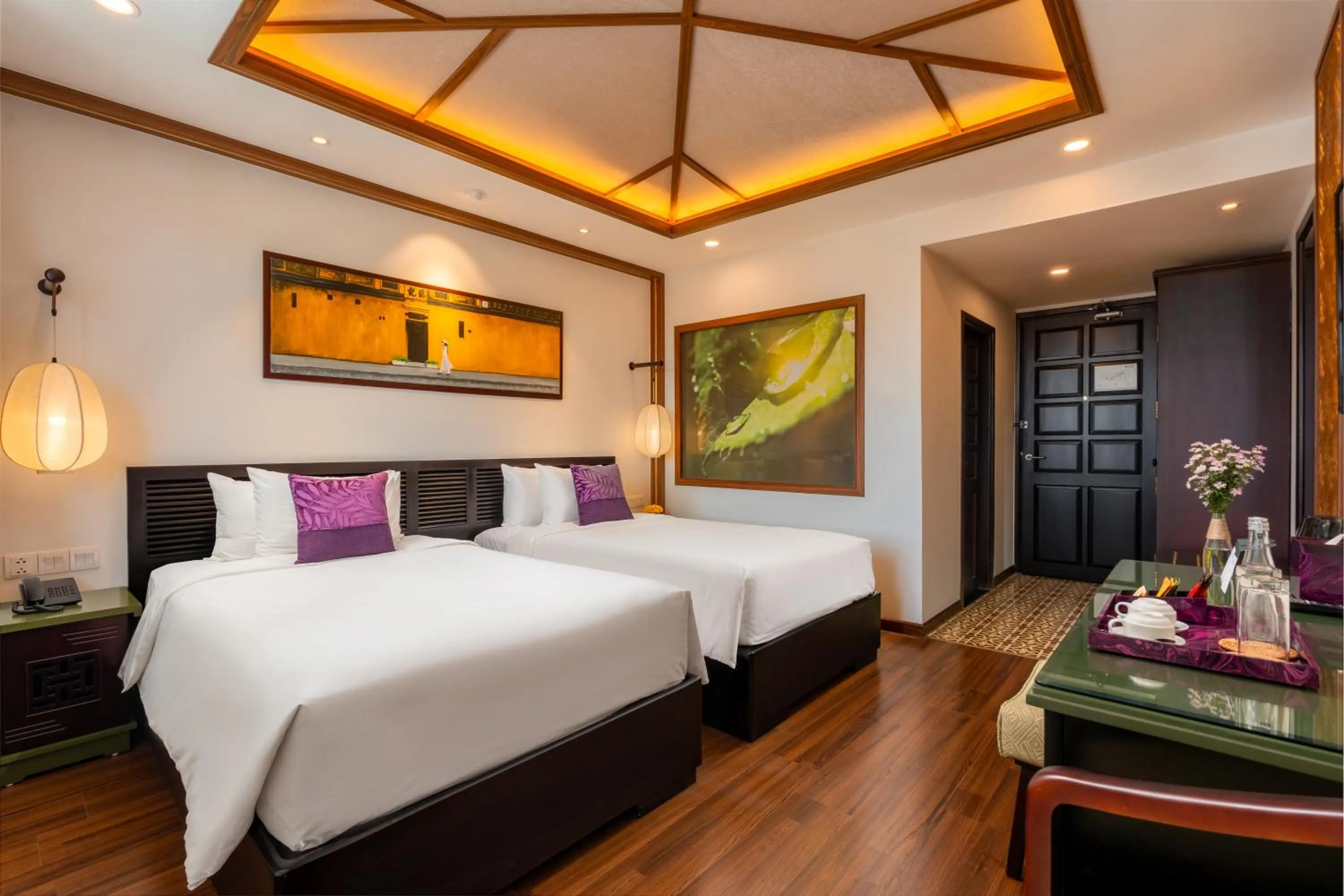 Bed in The Saga Hotel Hoi An