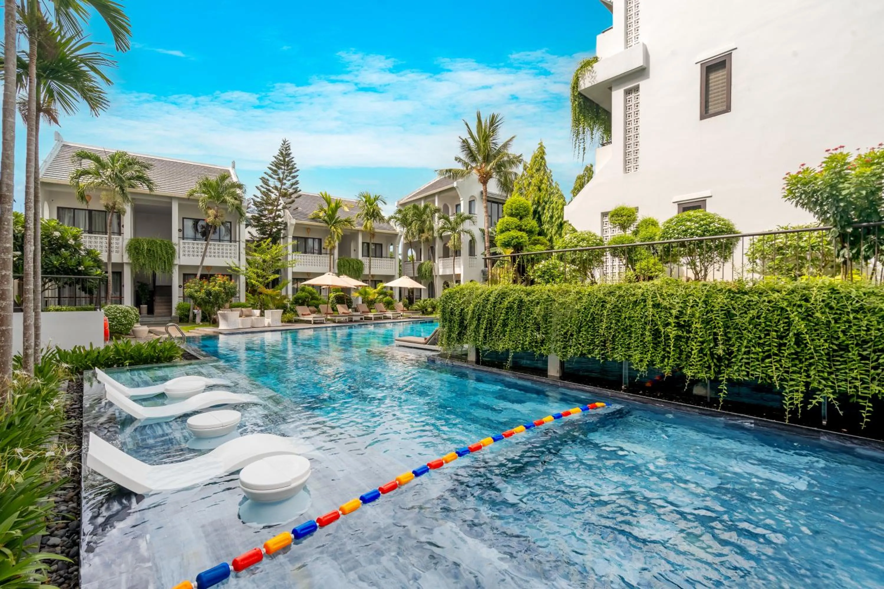 Pool view in The Saga Hotel Hoi An