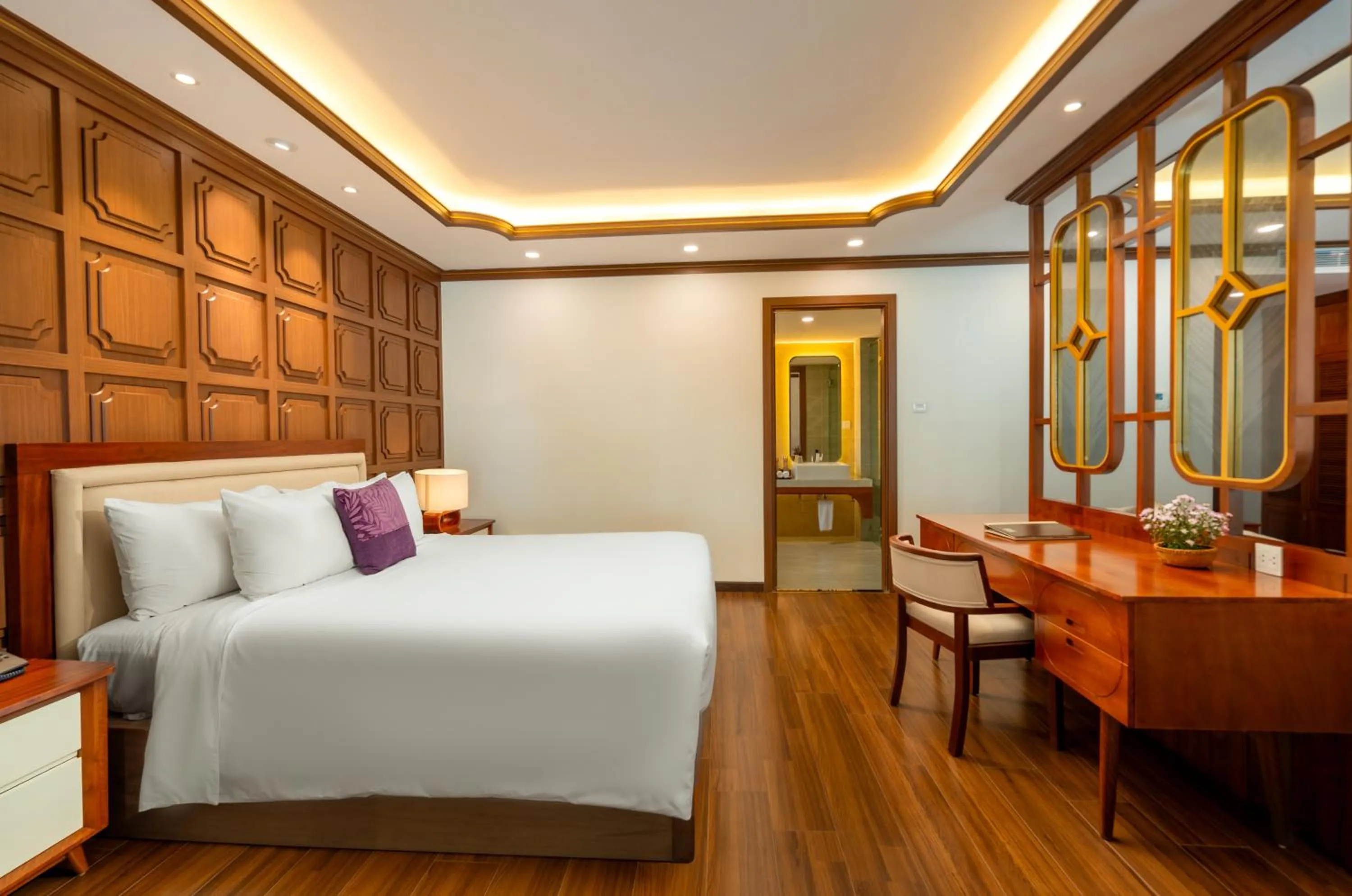 Bed in The Saga Hotel Hoi An