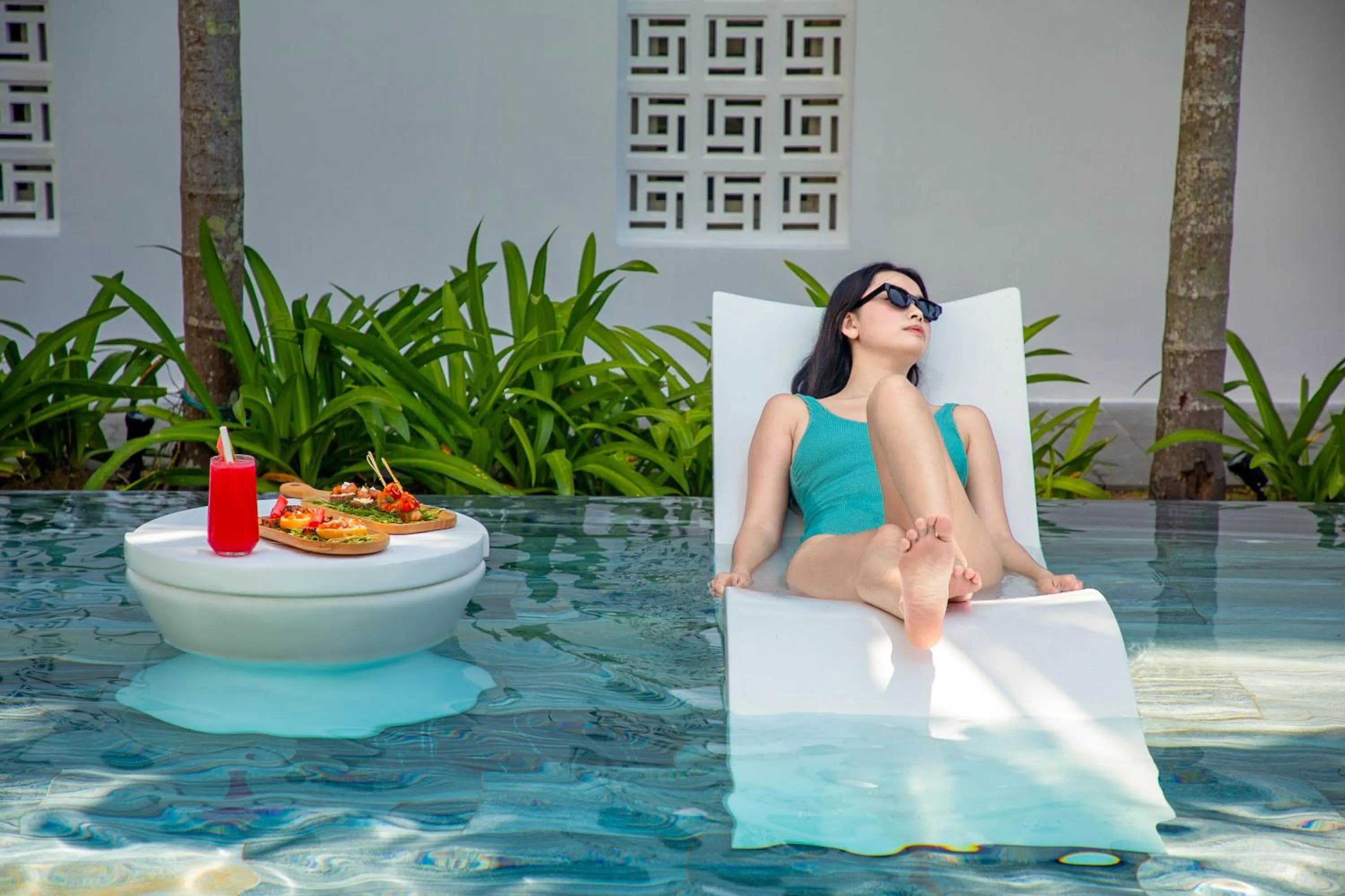 Swimming pool in The Saga Hotel Hoi An