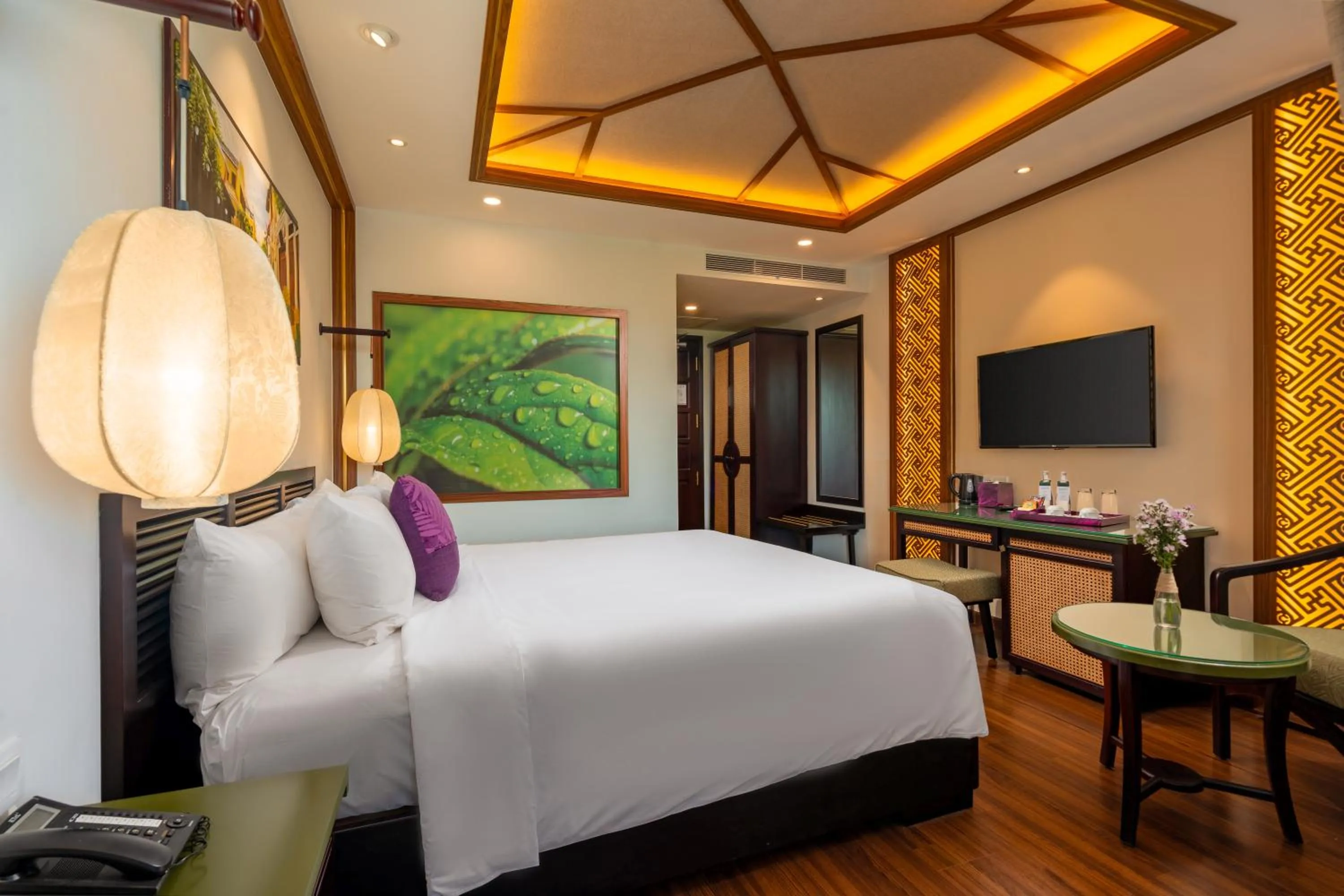 Bed in The Saga Hotel Hoi An