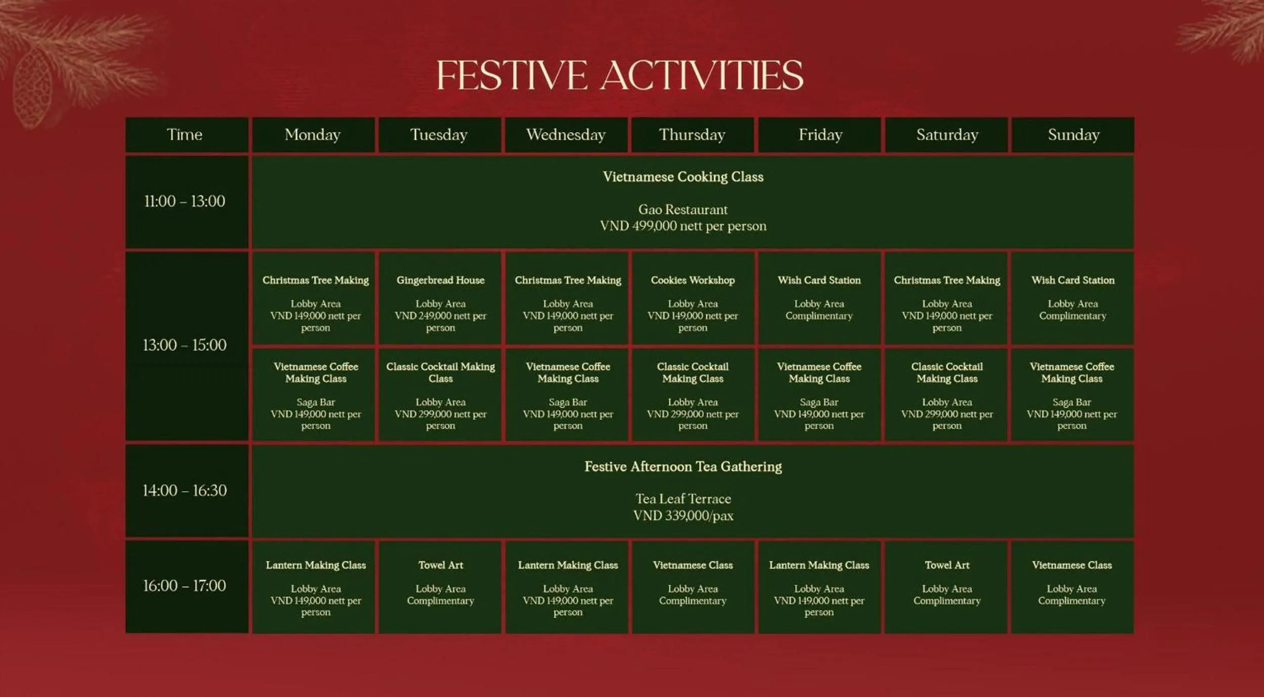 Activities in The Saga Hotel Hoi An