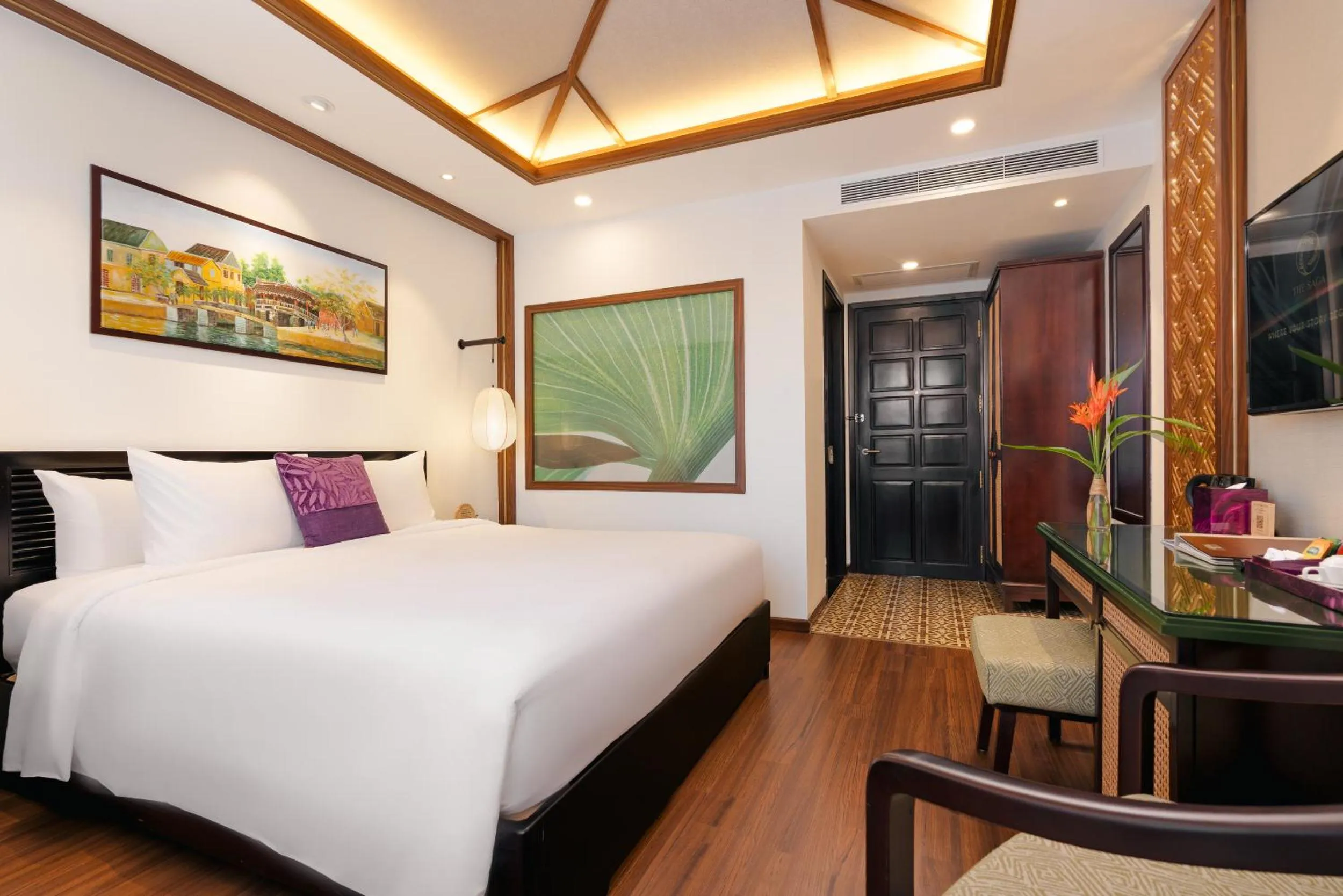 Bedroom, Bed in The Saga Hotel Hoi An