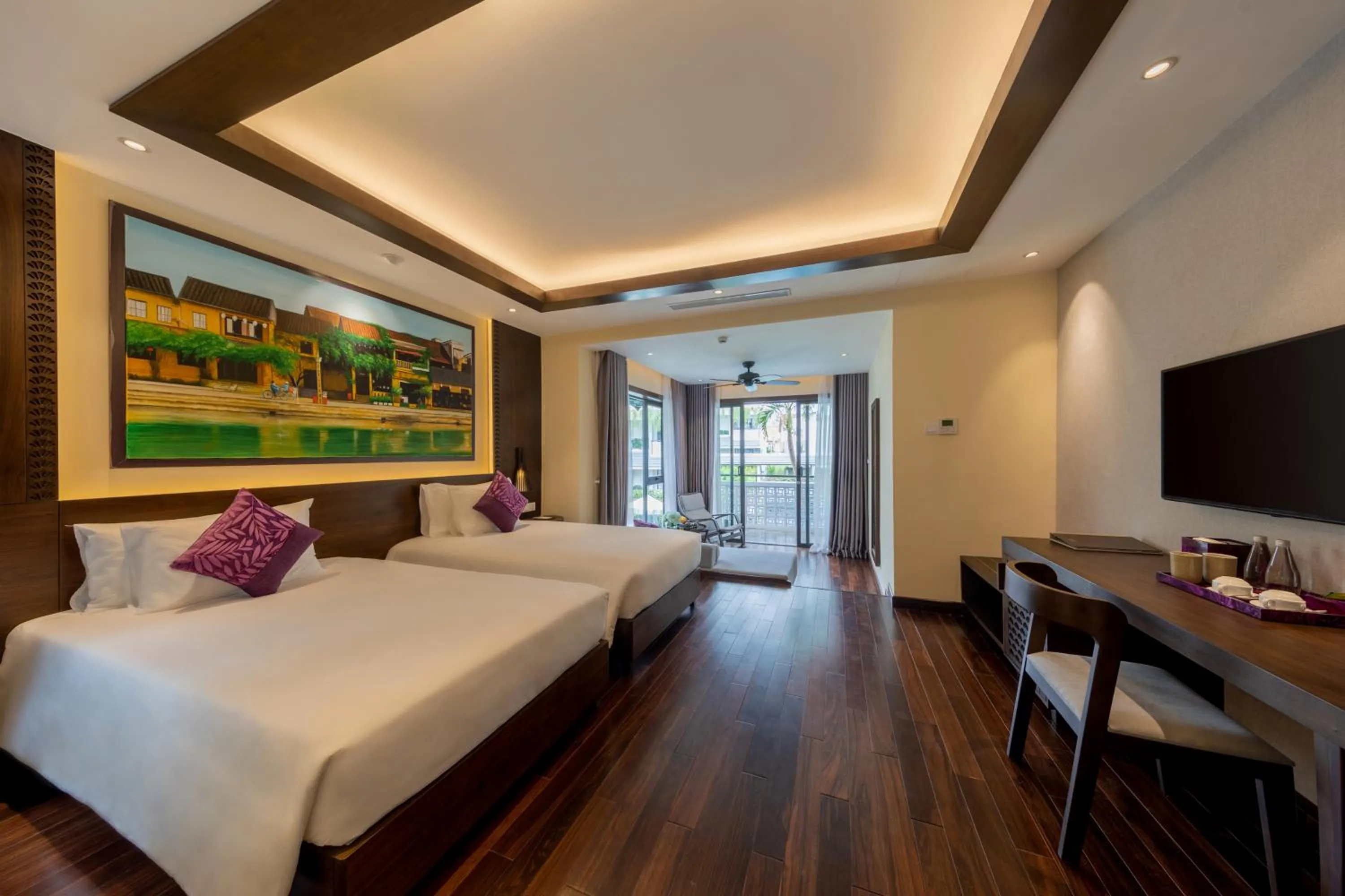 Bed in The Saga Hotel Hoi An