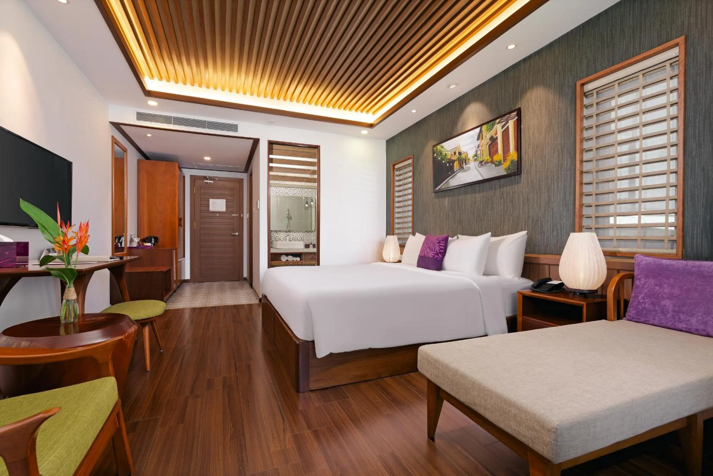 Bed in The Saga Hotel Hoi An