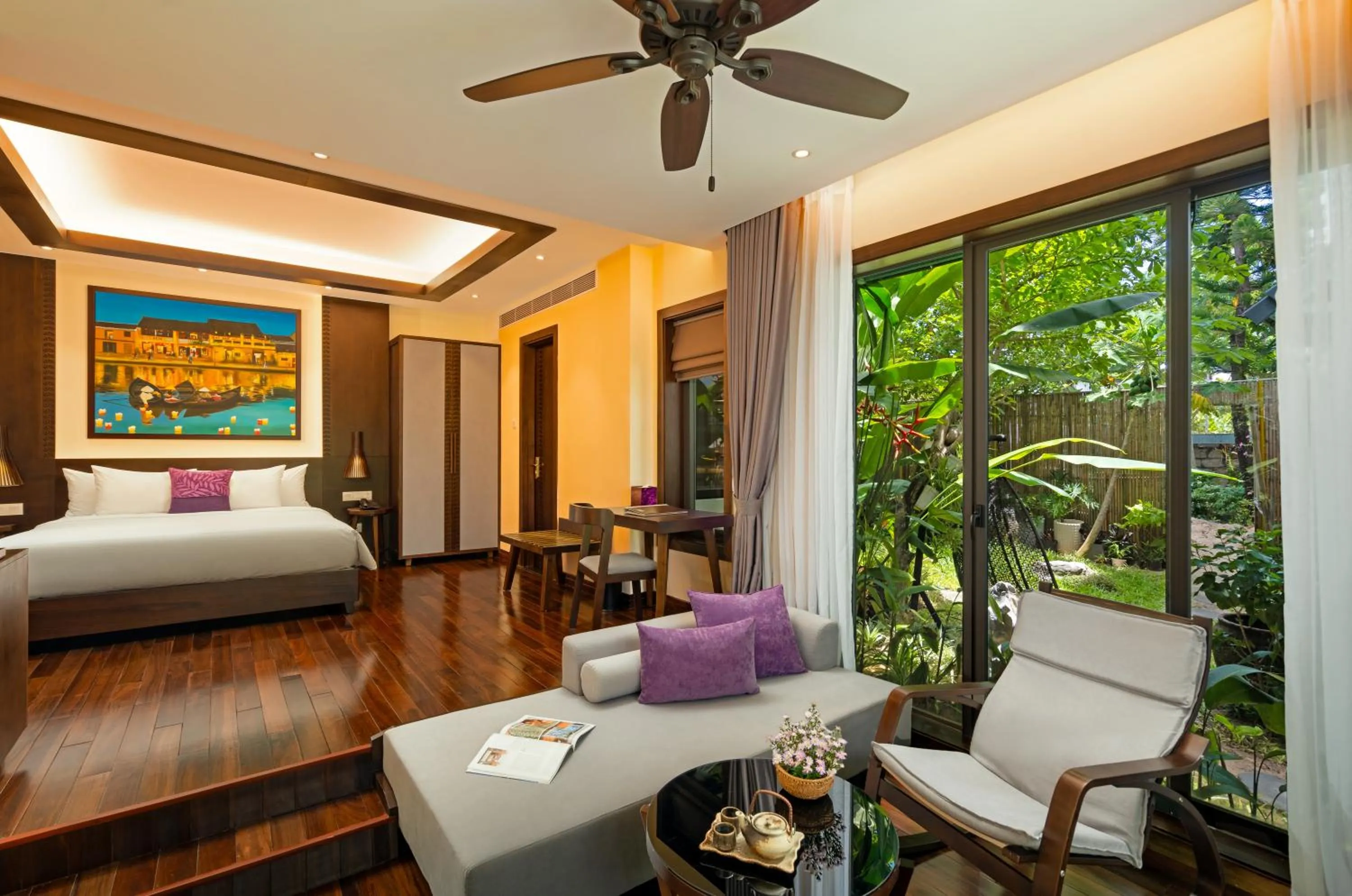 Bed in The Saga Hotel Hoi An