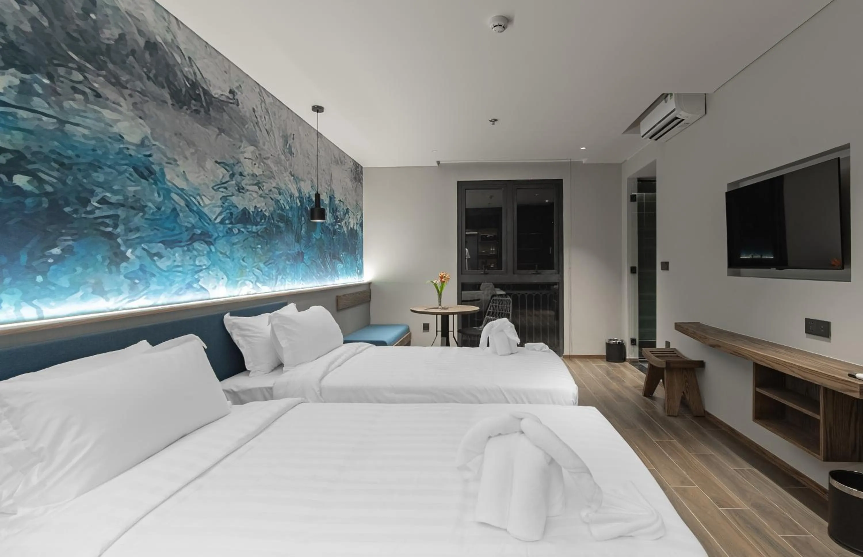 Bed in TK Phu Quoc Hotel - Grand World Phu Quoc