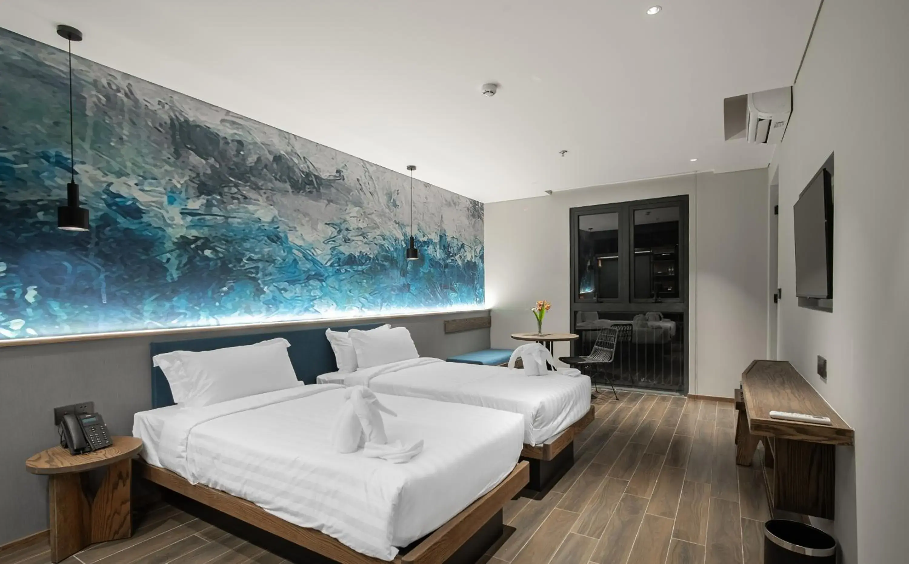 Bed in TK Phu Quoc Hotel - Grand World Phu Quoc Bed in TK Phu Quoc Hotel - Grand World Phu Quoc