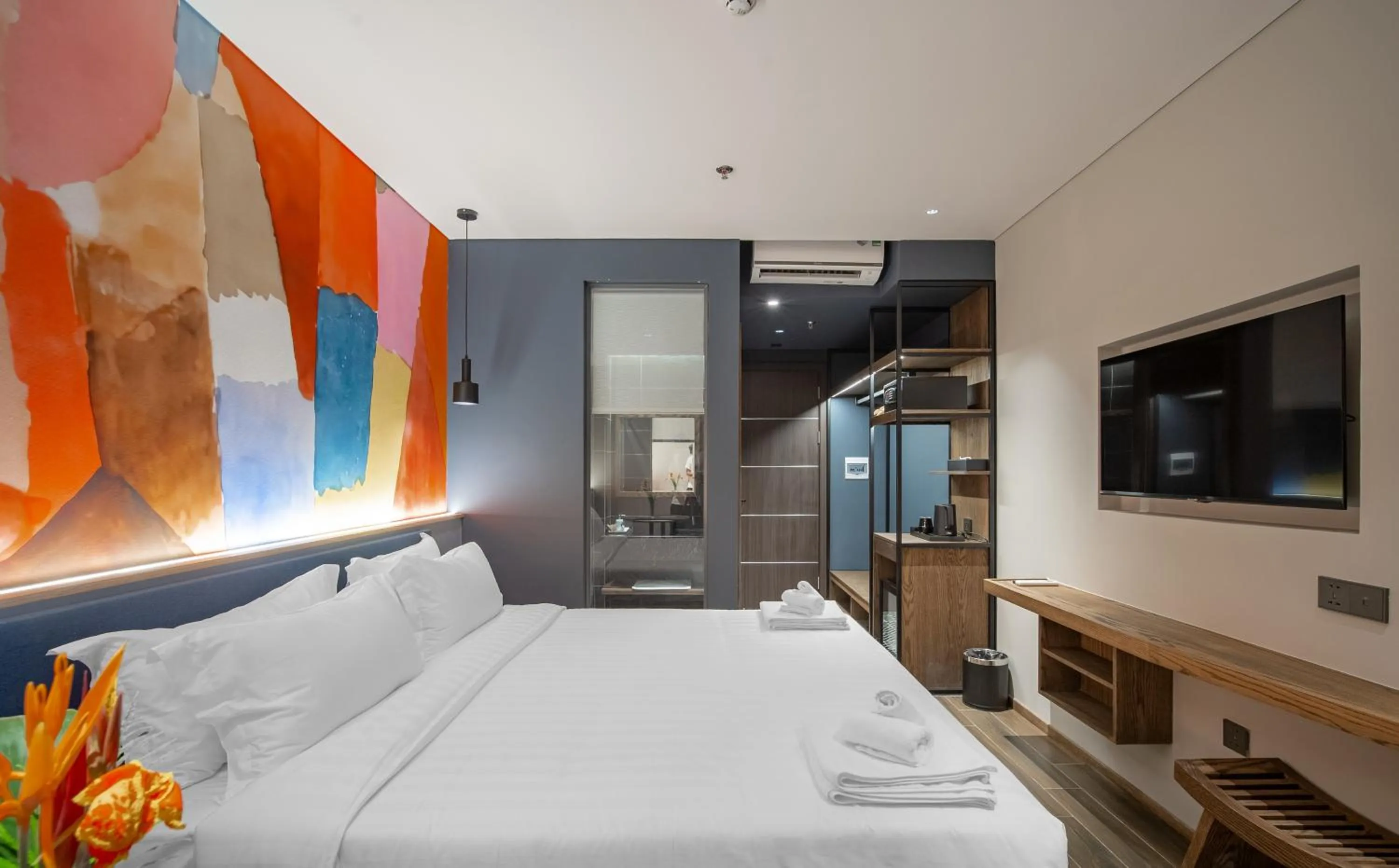 Bed in TK Phu Quoc Hotel - Grand World Phu Quoc