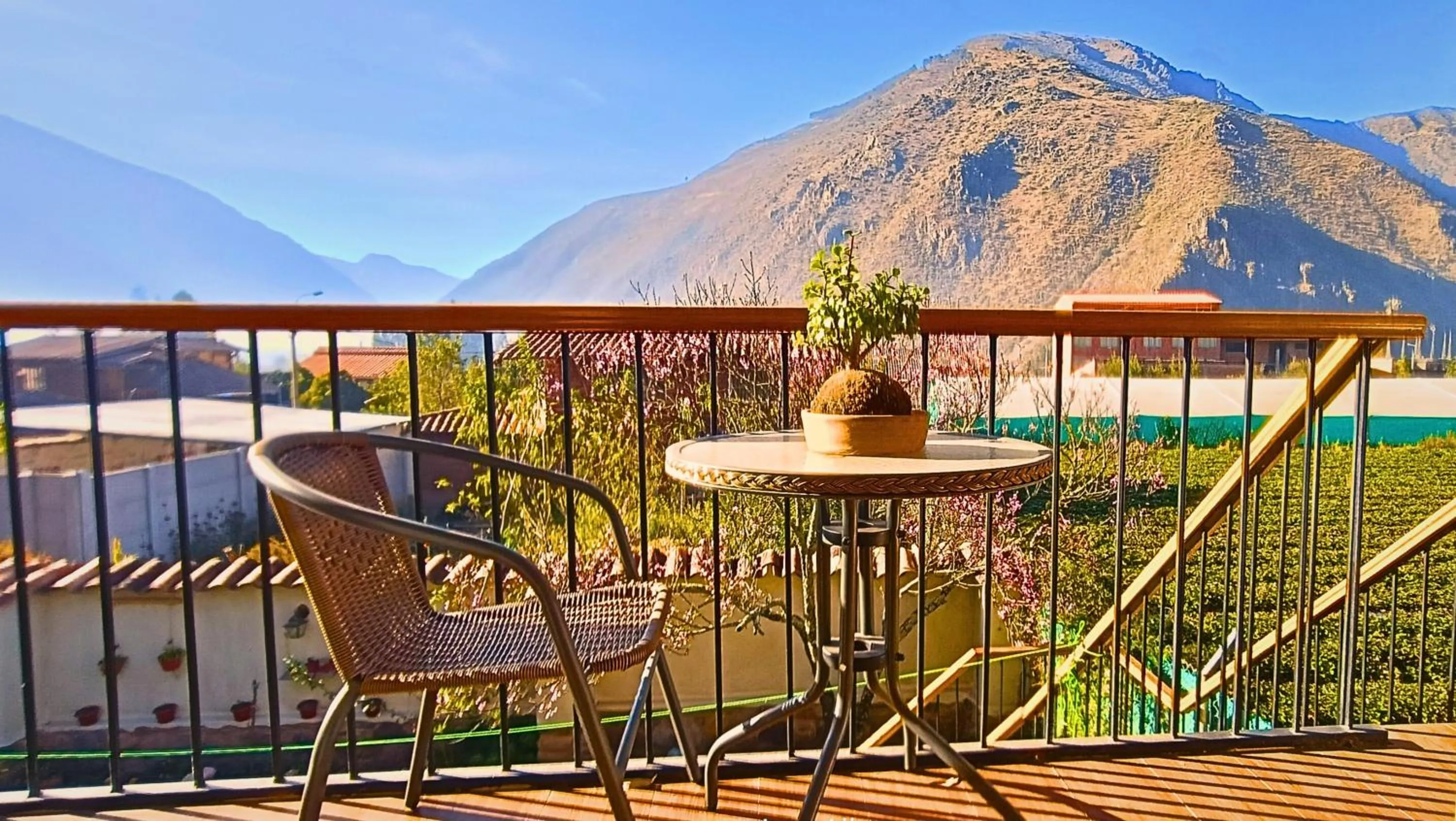 Balcony/Terrace in Hotel and Country House Valle Sagrado de los Incas