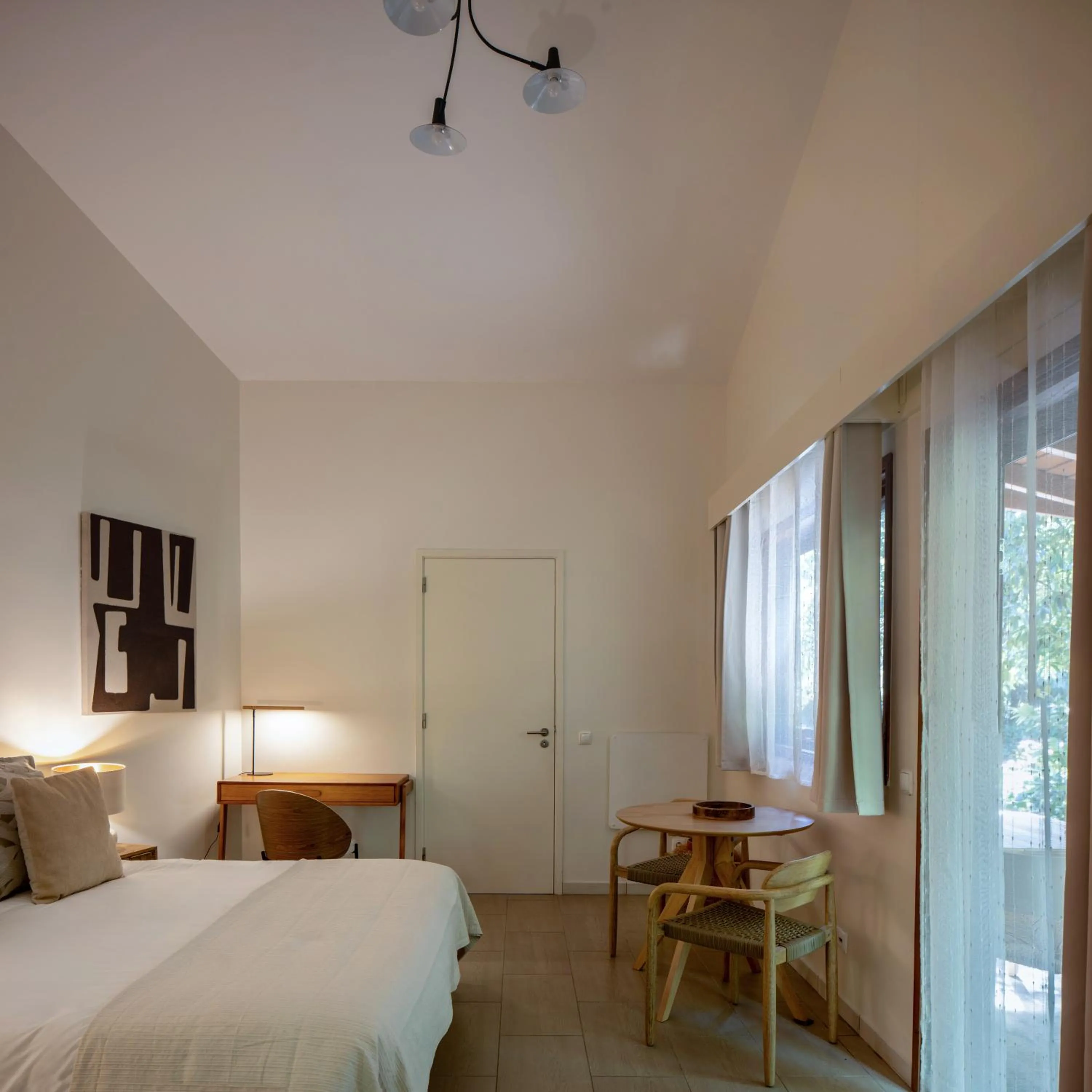 Balcony/Terrace, Bed in Alma do Pico - Nature Residence