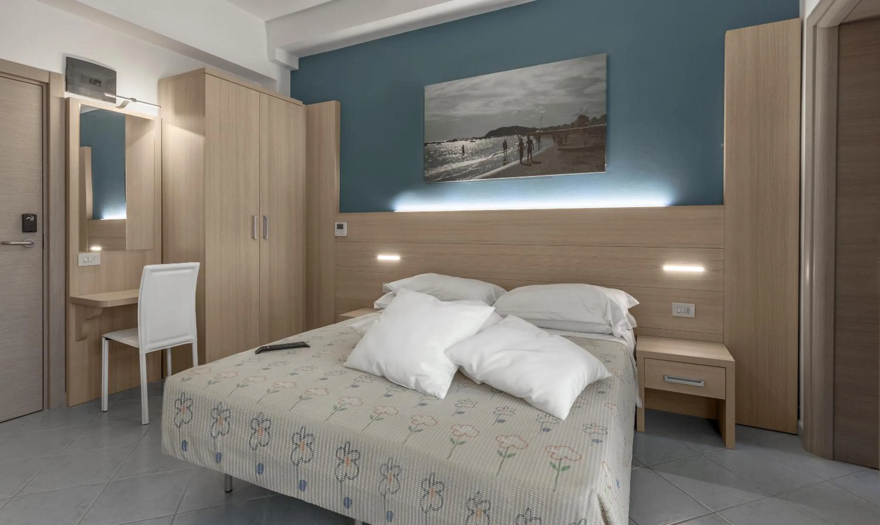 Bed in Hotel Esperia