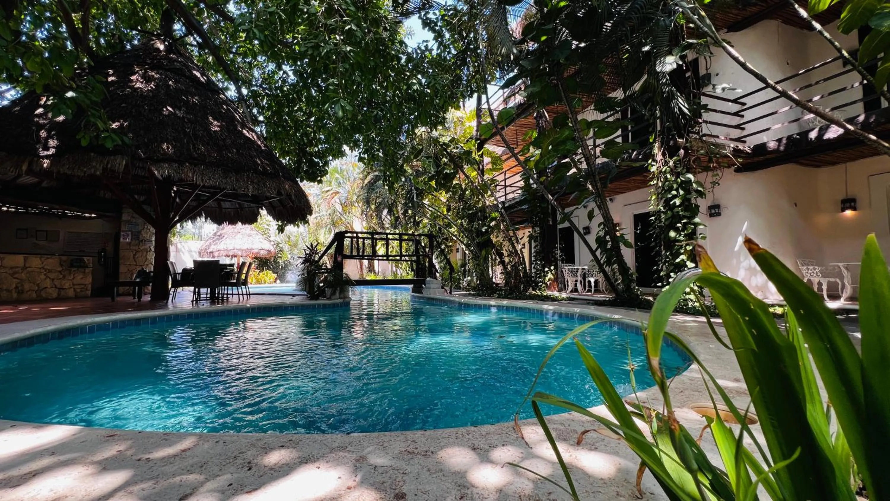 Swimming pool in Mayan Art Hotel 10 avenue