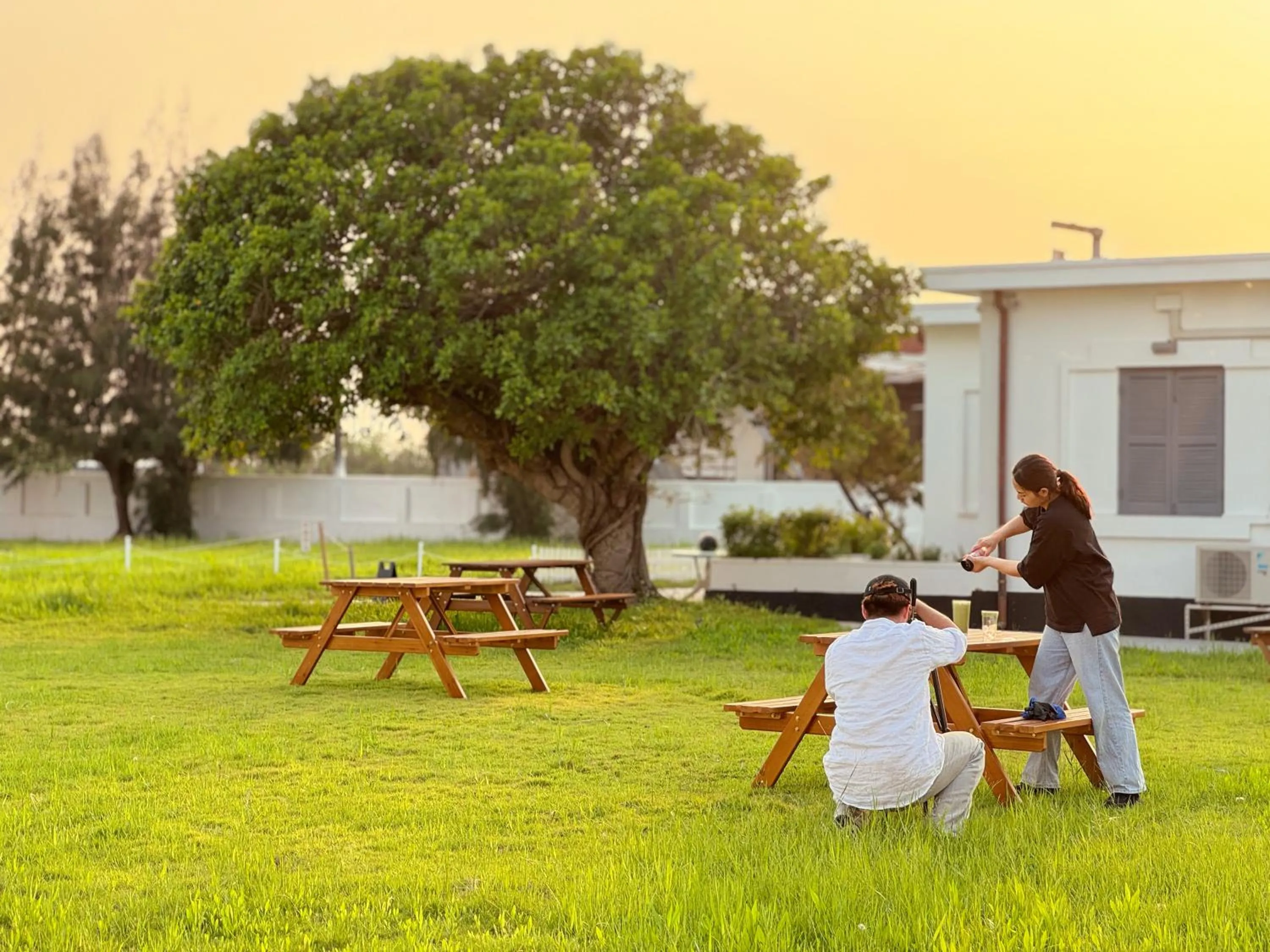 Garden in Gaomei Lighthouse