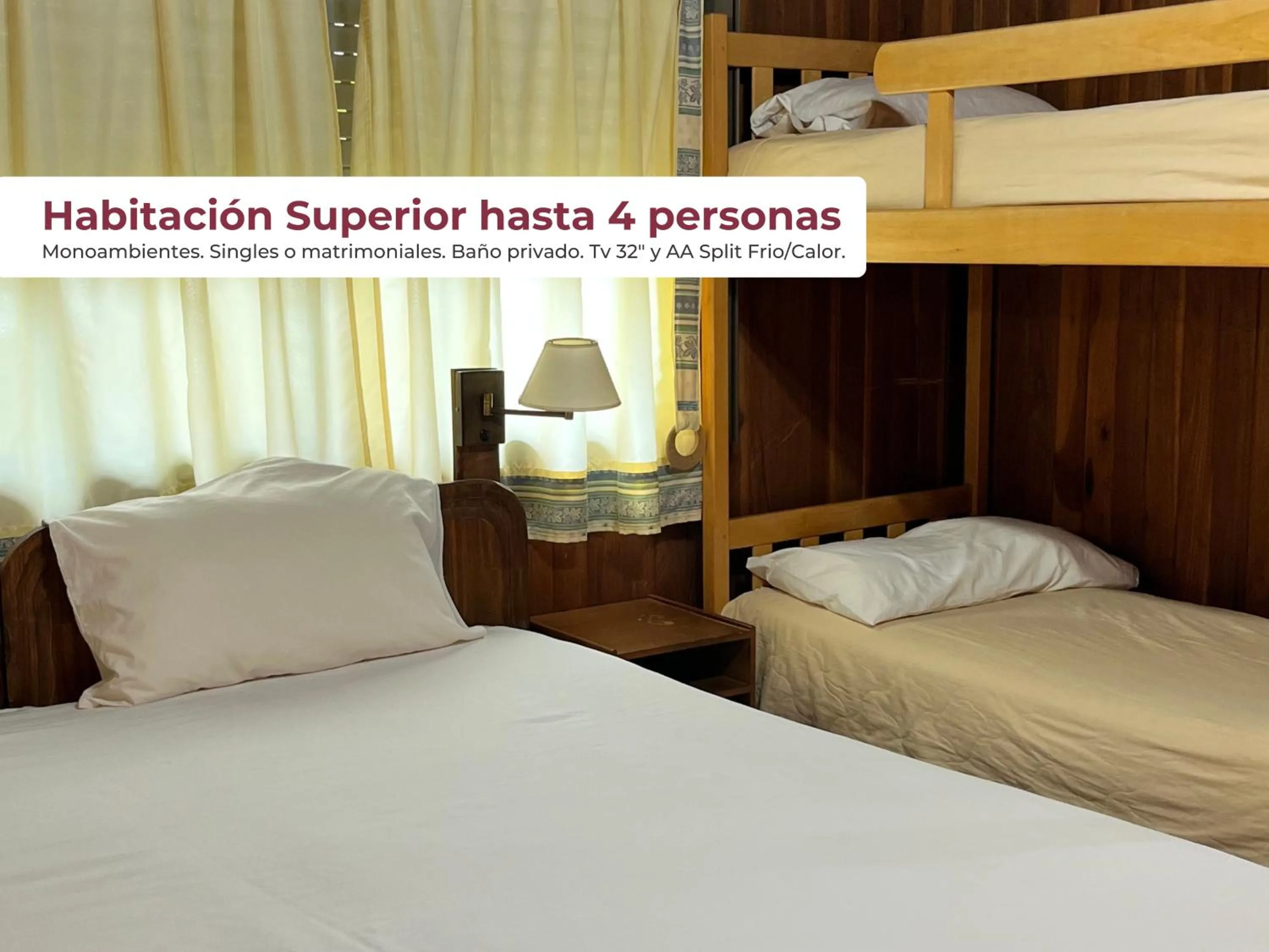 Superior Quadruple Room - single occupancy in Hotel Cabañas Del Parque