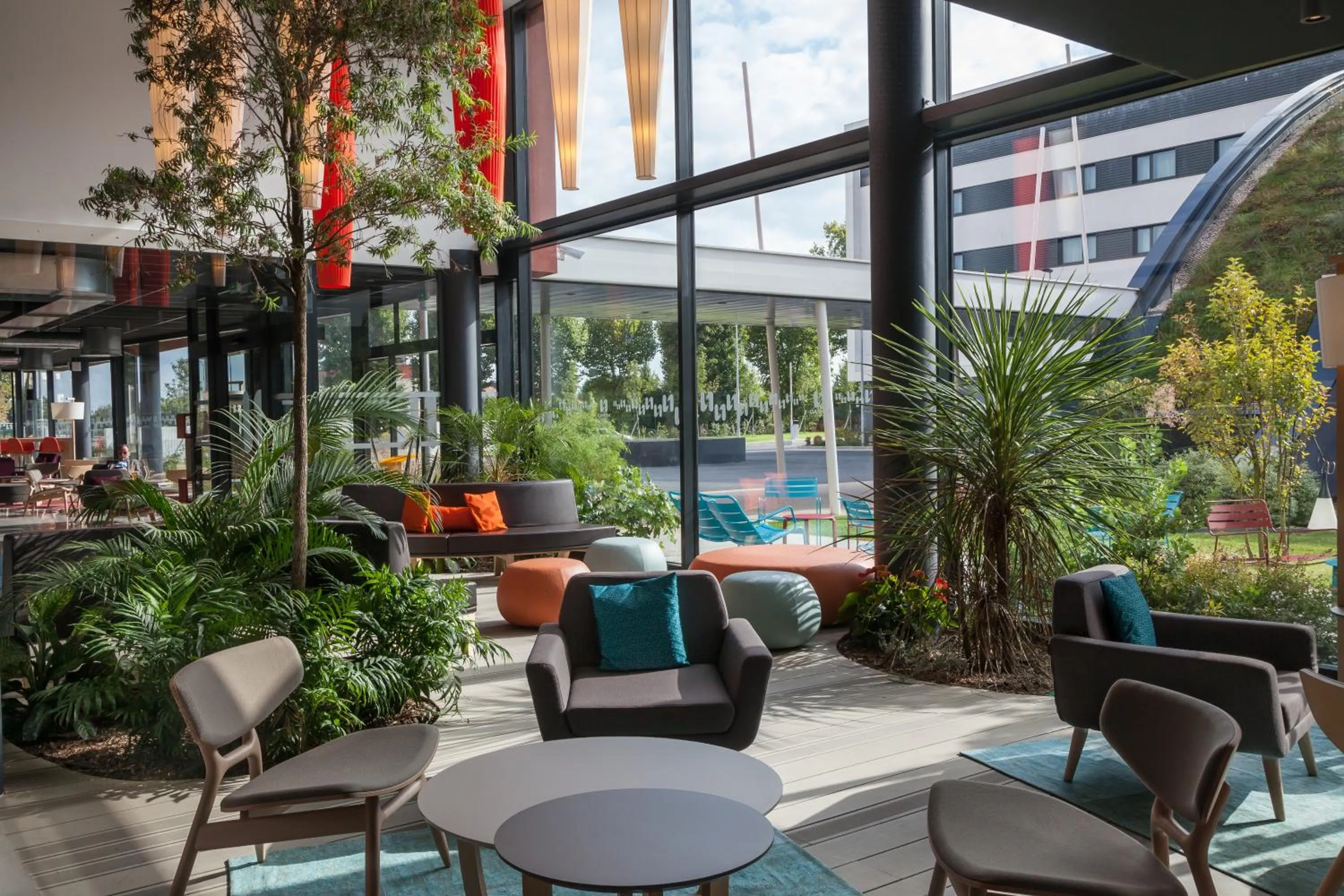 Seating area in Nomad Paris Roissy CDG