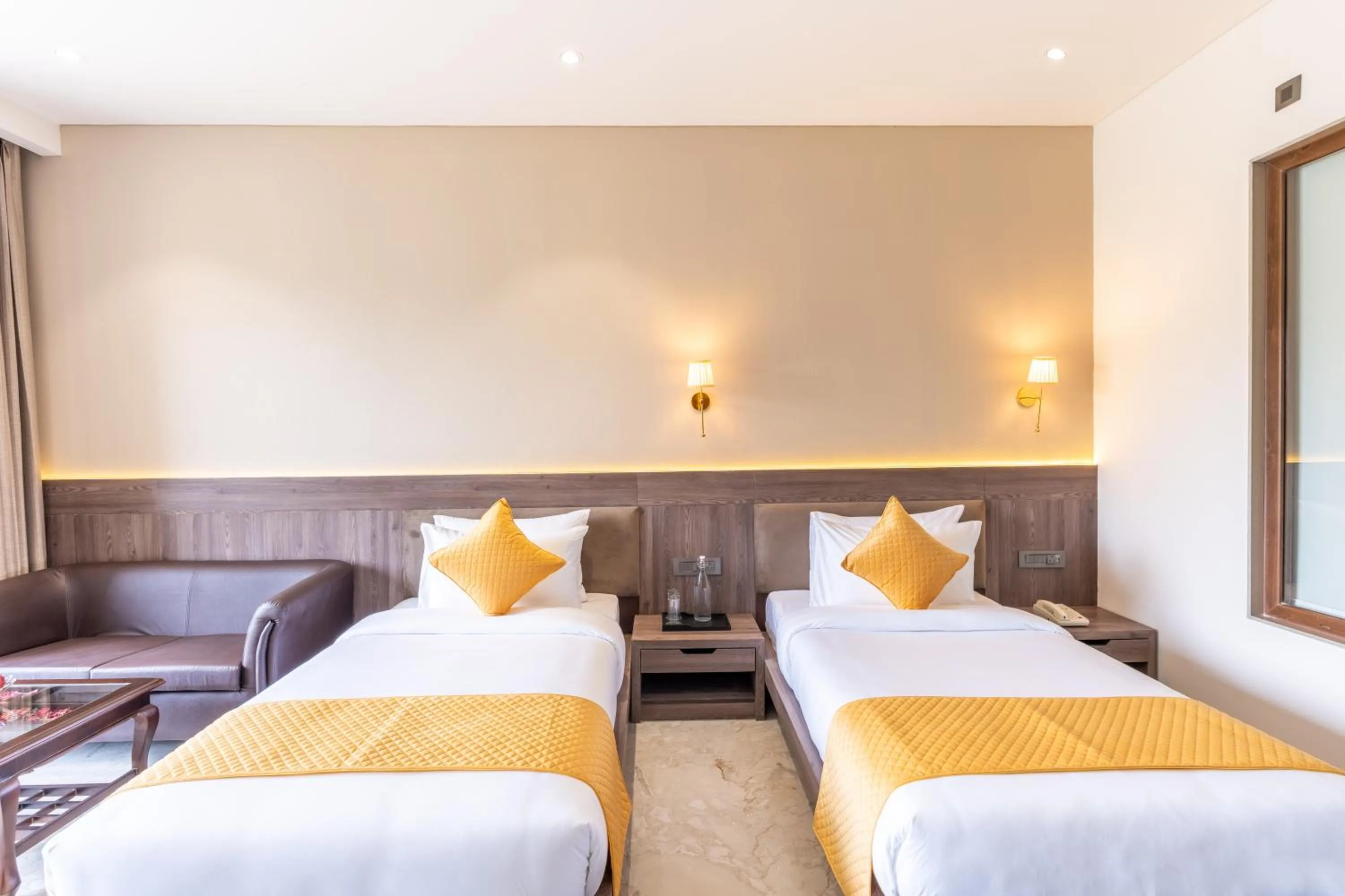 Bed in Shervani Pebbles & Pines Resort & Spa, Corbett