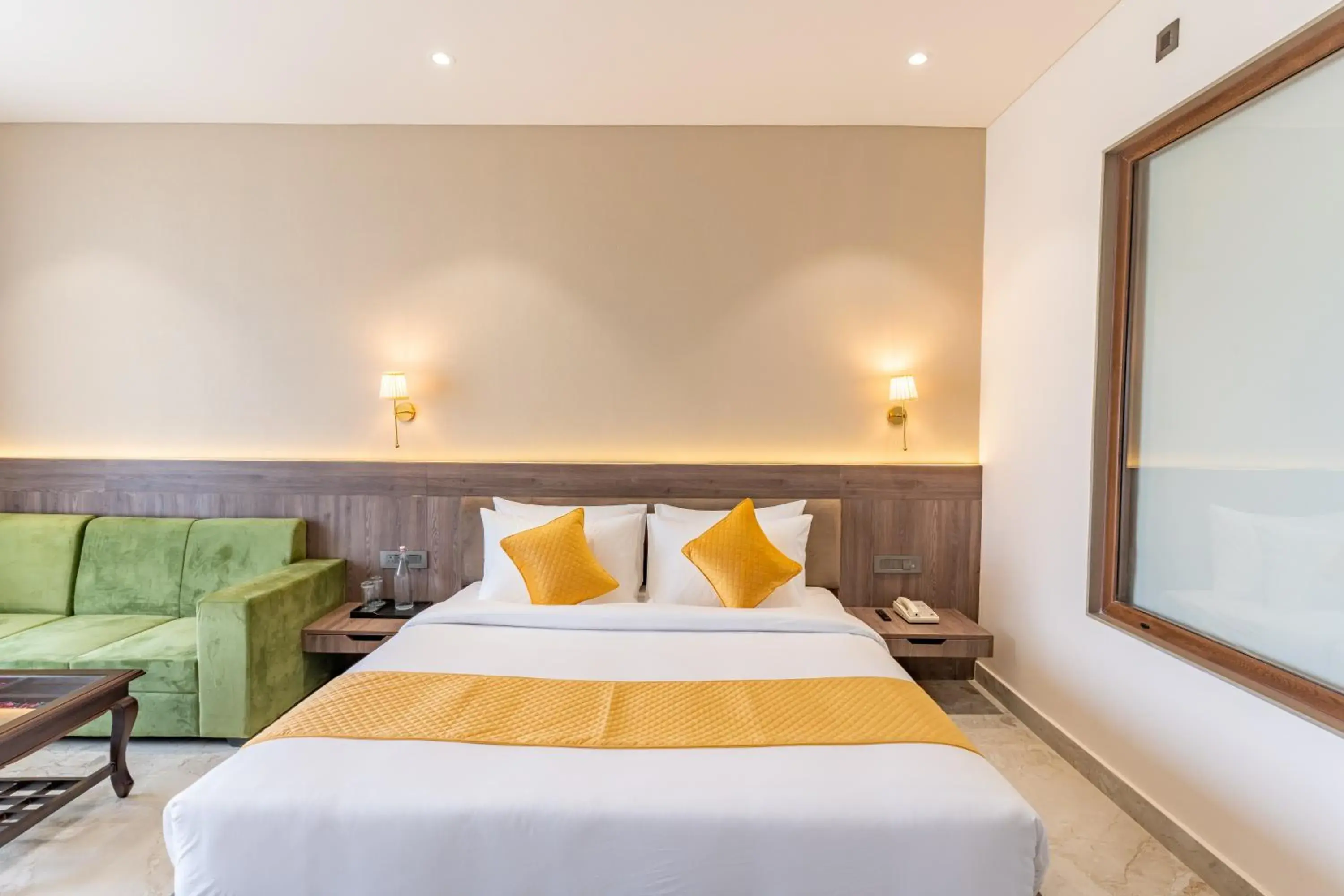 Bed in Shervani Pebbles & Pines Resort & Spa, Corbett Bed in Shervani Pebbles & Pines Resort & Spa, Corbett