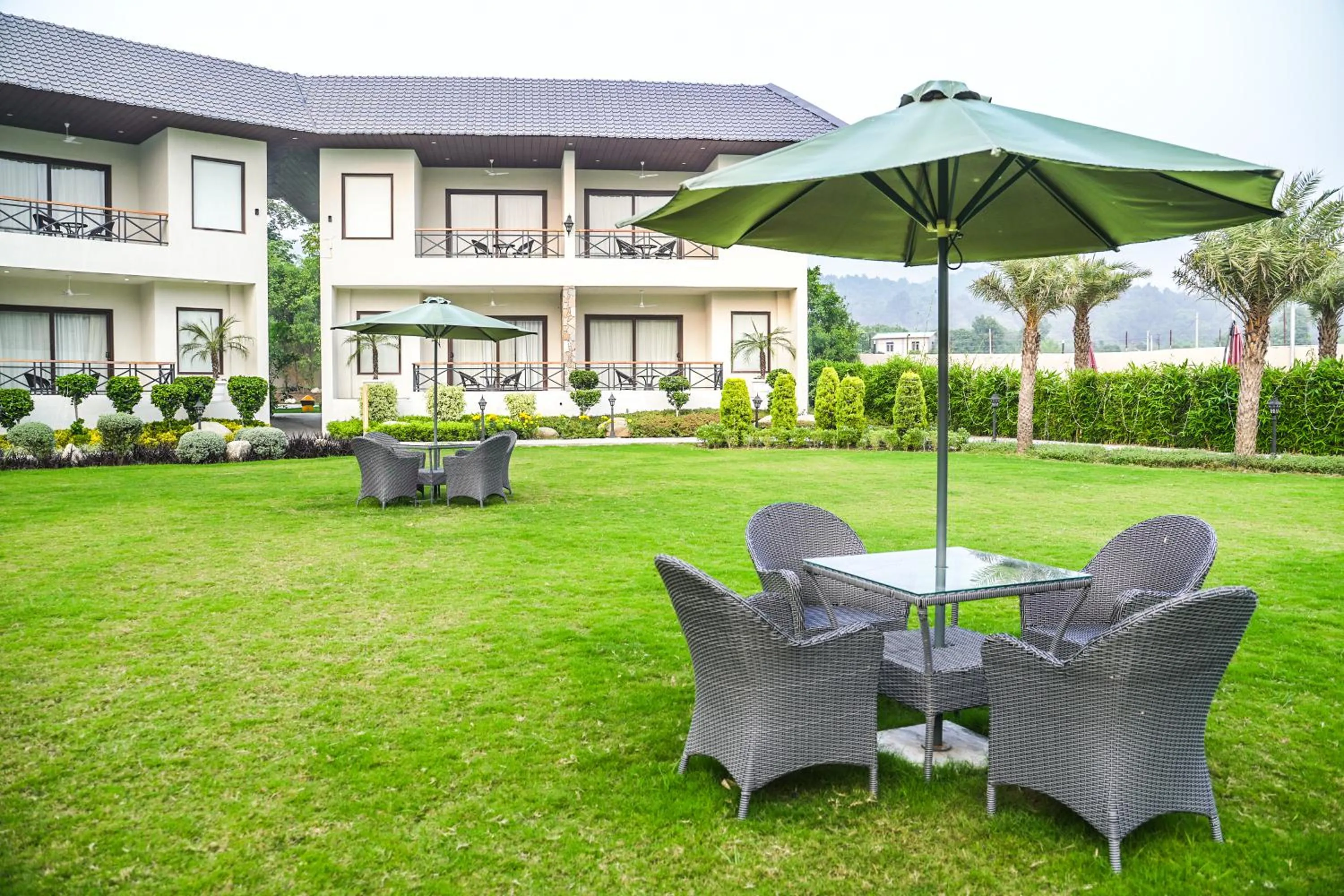 Garden in Shervani Pebbles & Pines Resort & Spa, Corbett