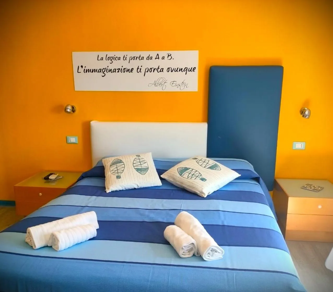 Bed in La Favorita Hotel