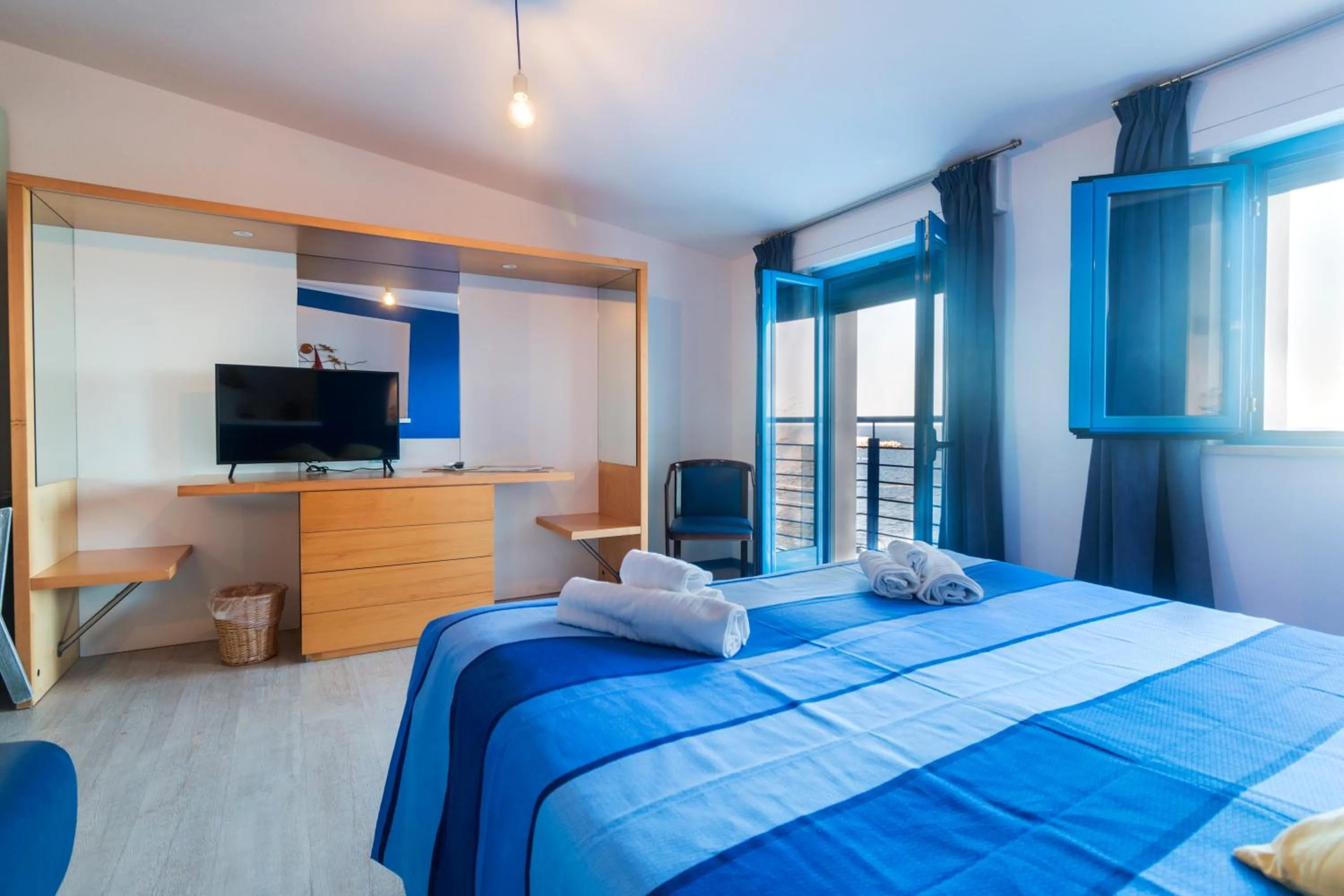 Bed in La Favorita Hotel