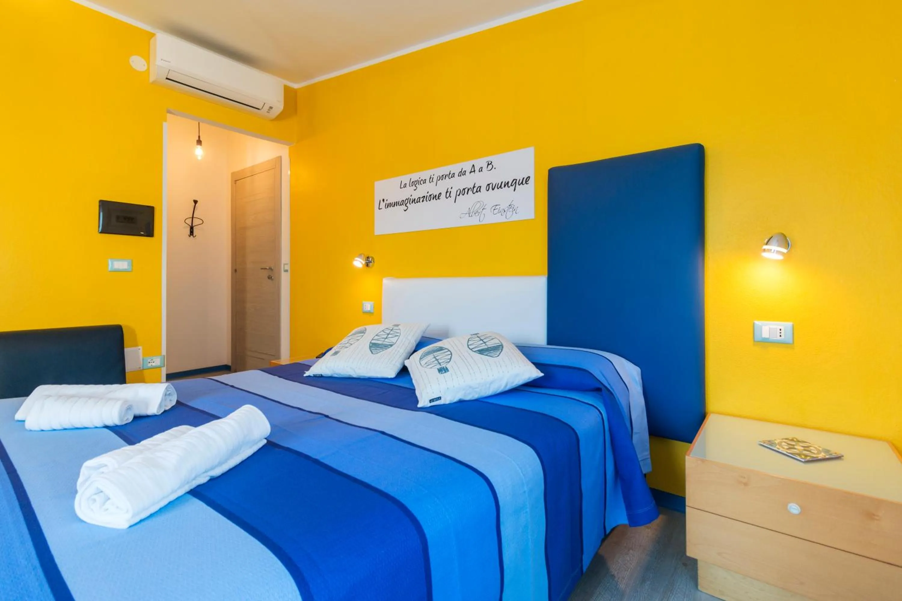 Bed in La Favorita Hotel