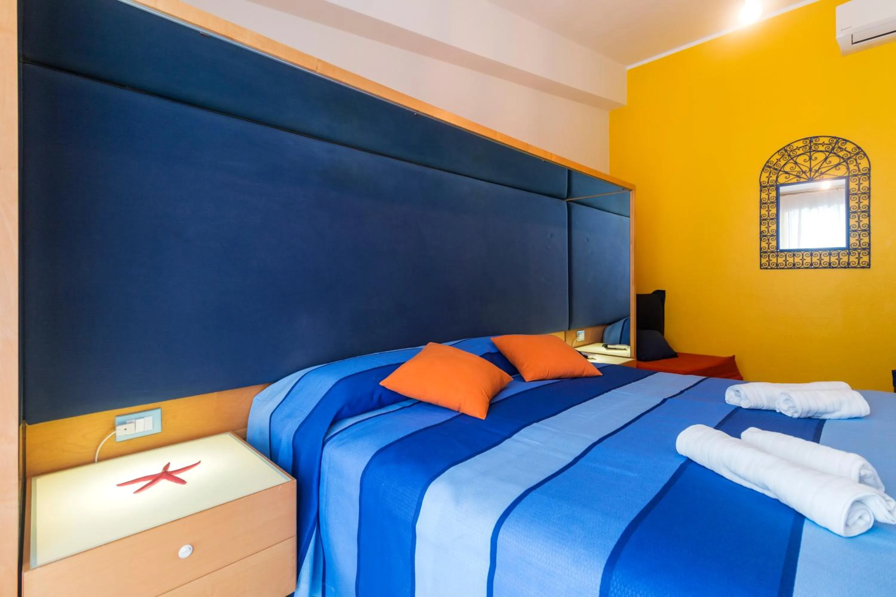 Bed in La Favorita Hotel