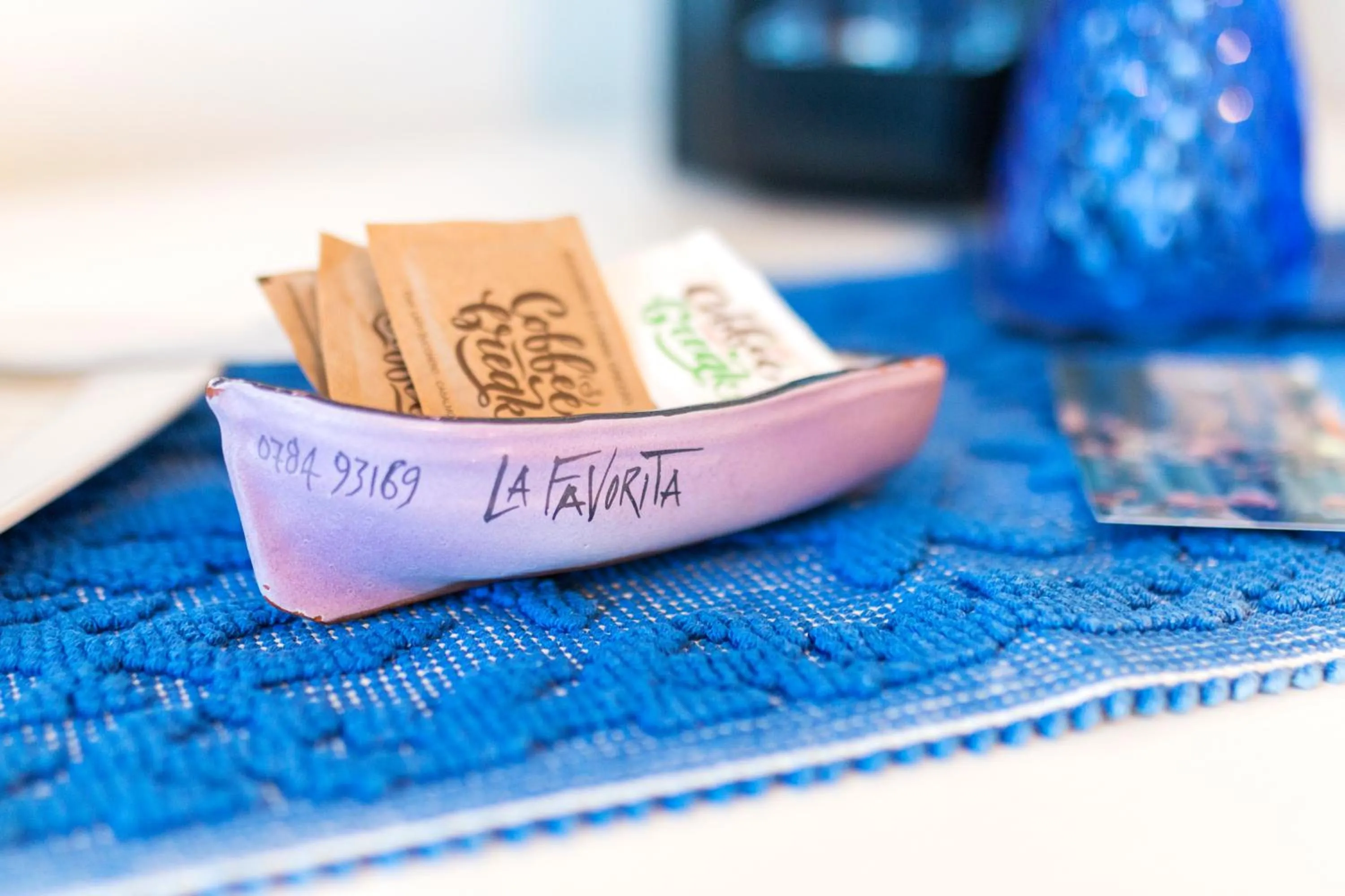 Decorative detail in La Favorita Hotel