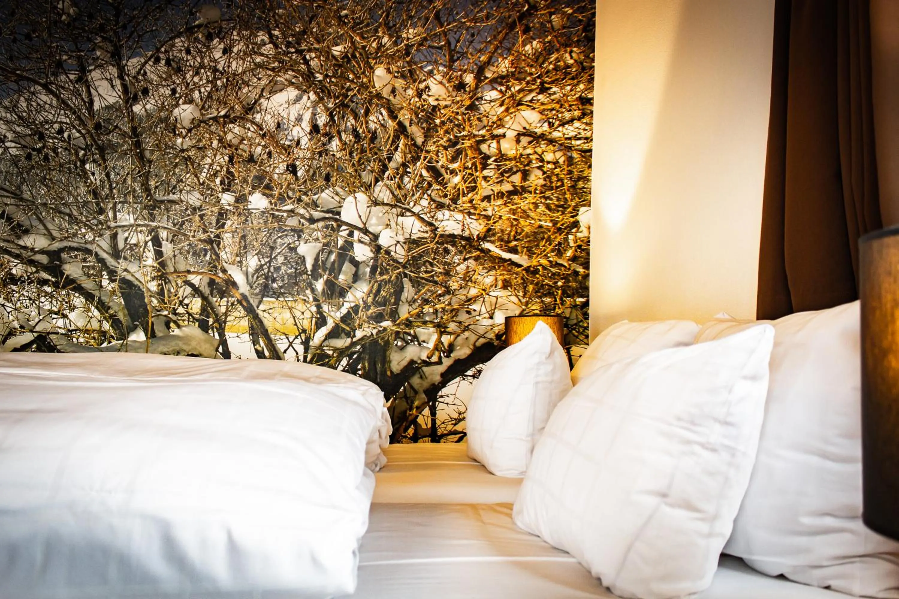 Bed in Alpine Hotel by SnowWorld