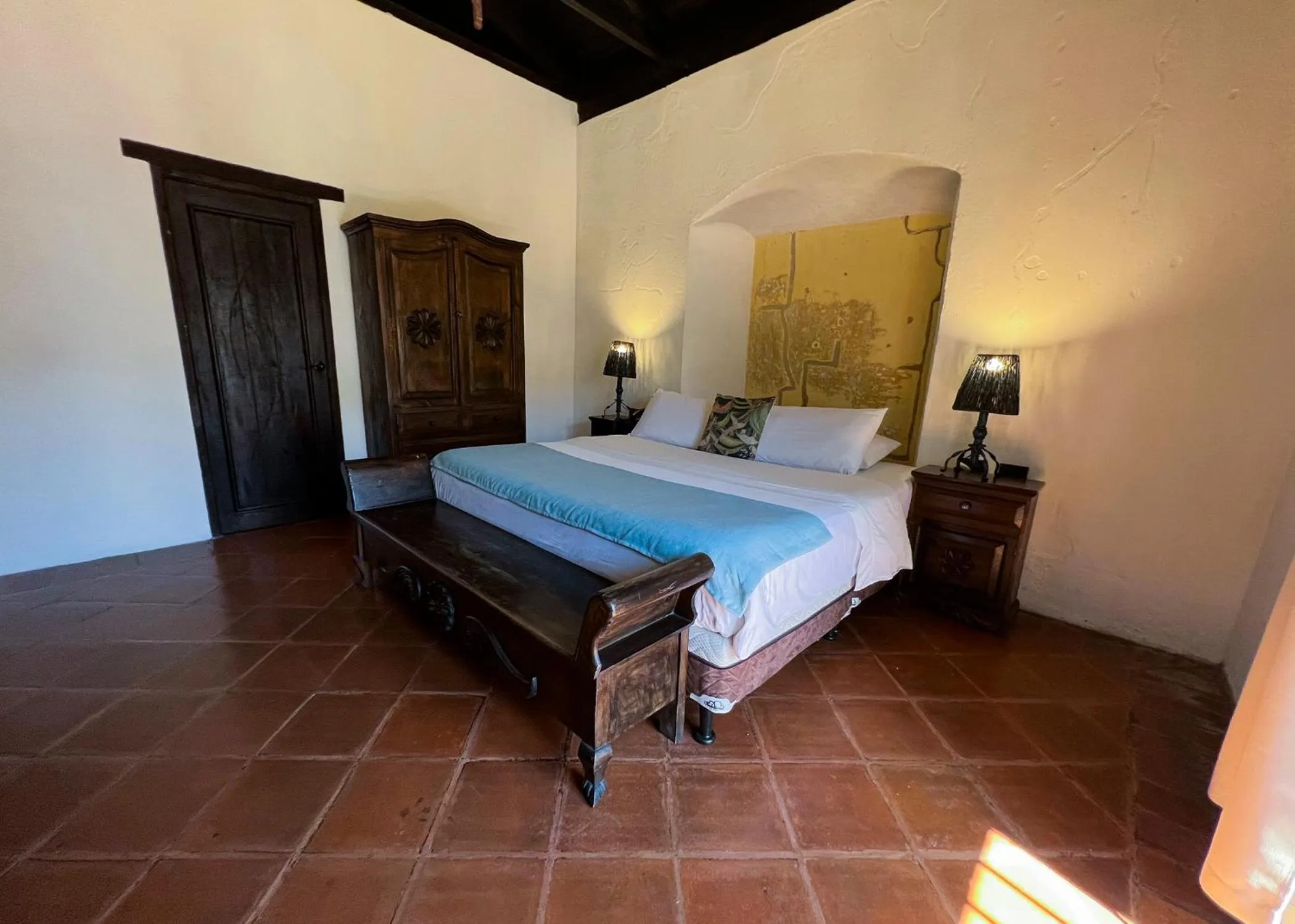 Bed in Ciel Luxe Hotels Antigua Guatemala