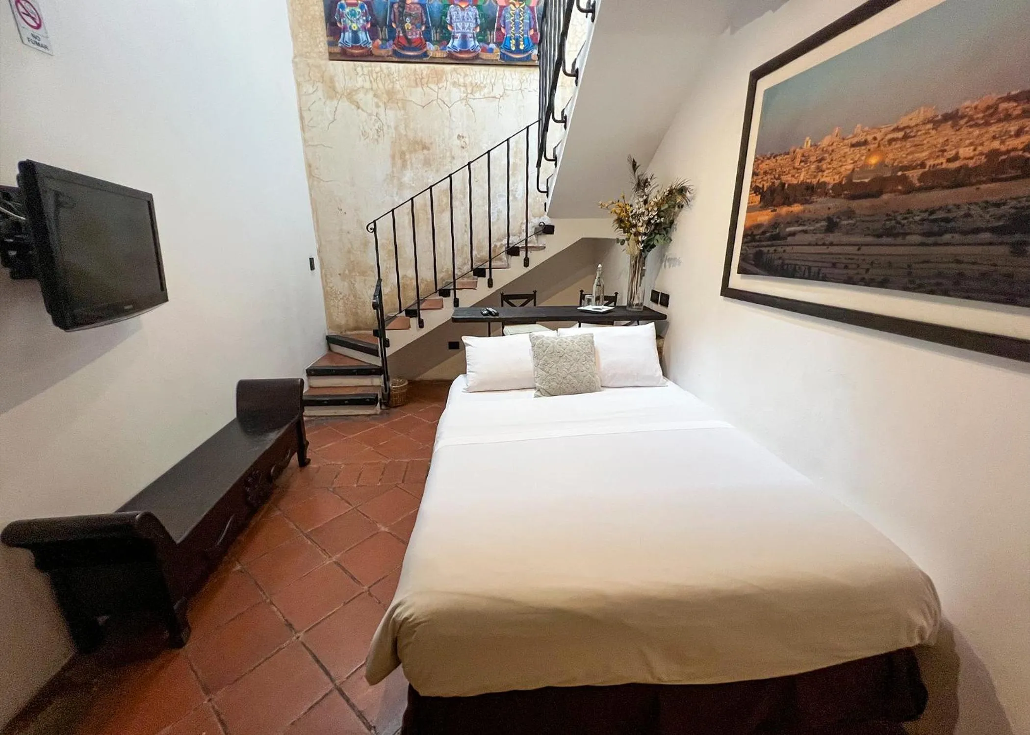Bed in Ciel Luxe Hotels Antigua Guatemala