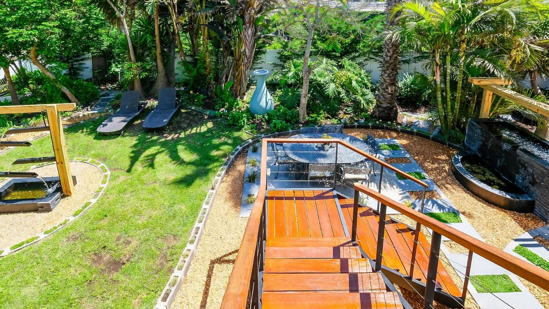 Garden view in Wilderness on Sea