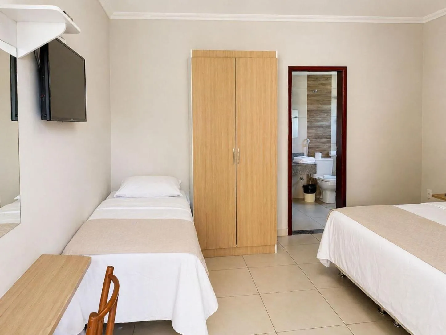 Bed in Vila Francesa Hotel