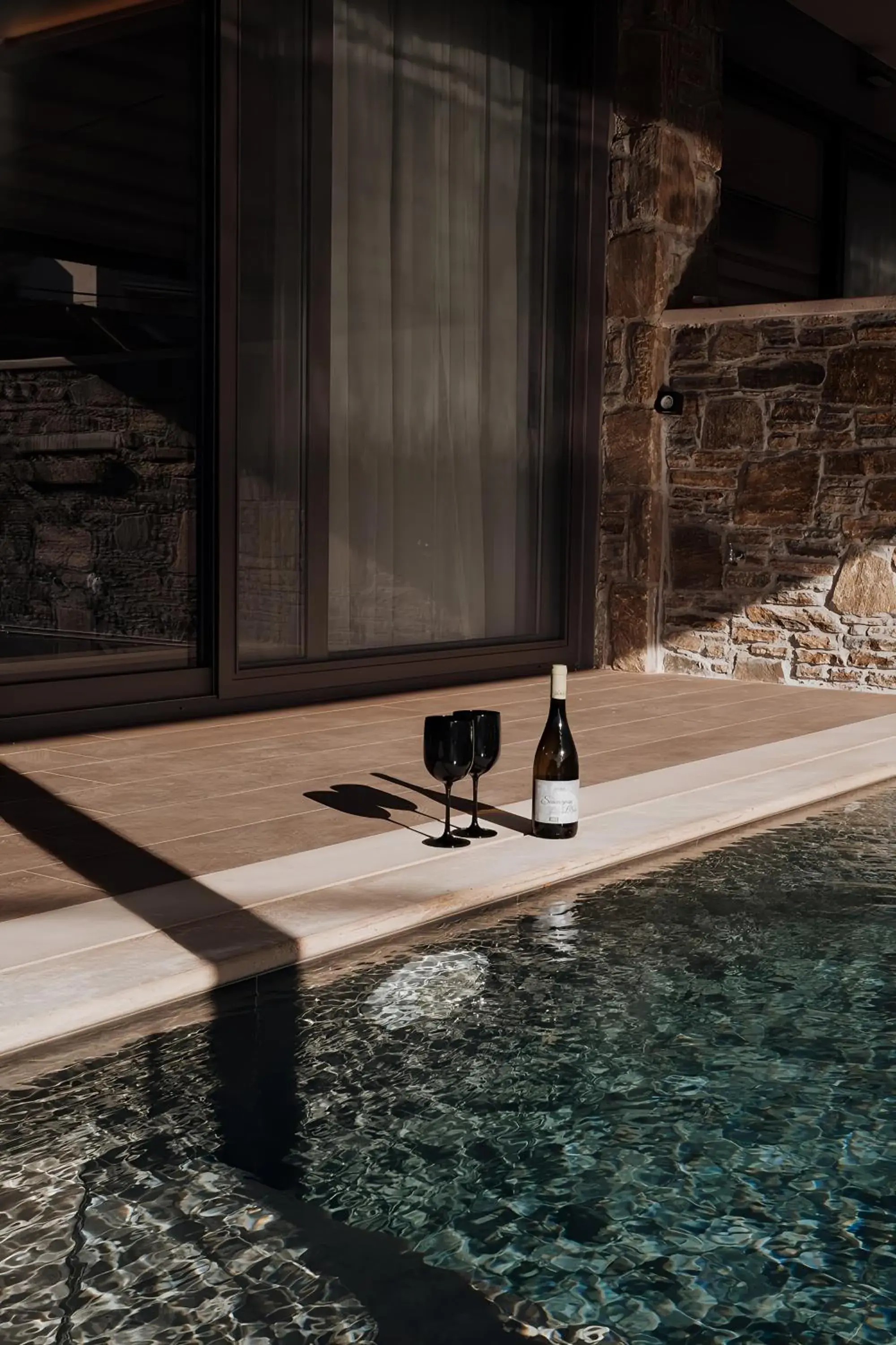 Pool view in Ennea Muses Rooms and Suites Pool view in Ennea Muses Rooms and Suites