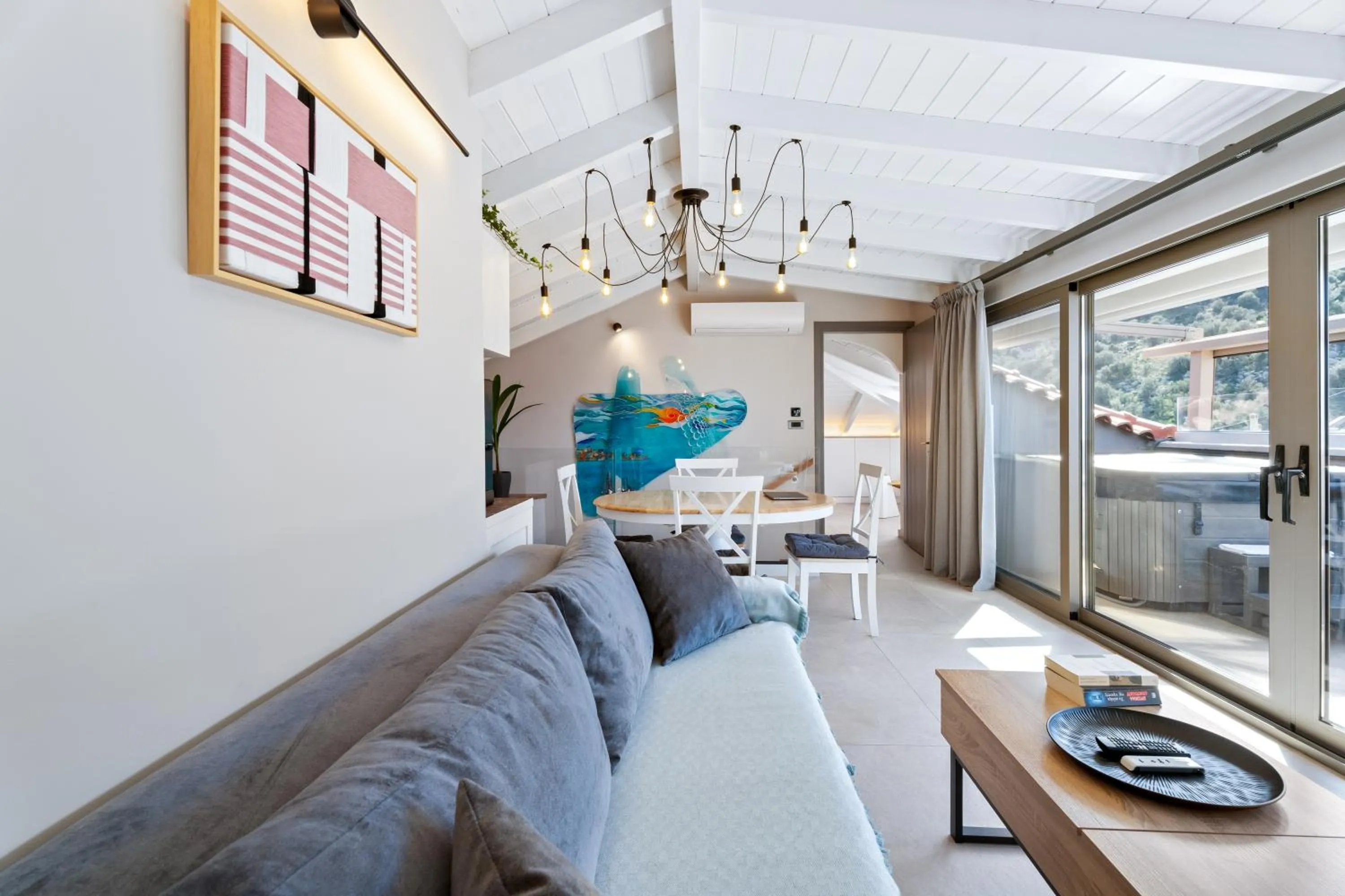 Living room in Ennea Muses Rooms and Suites