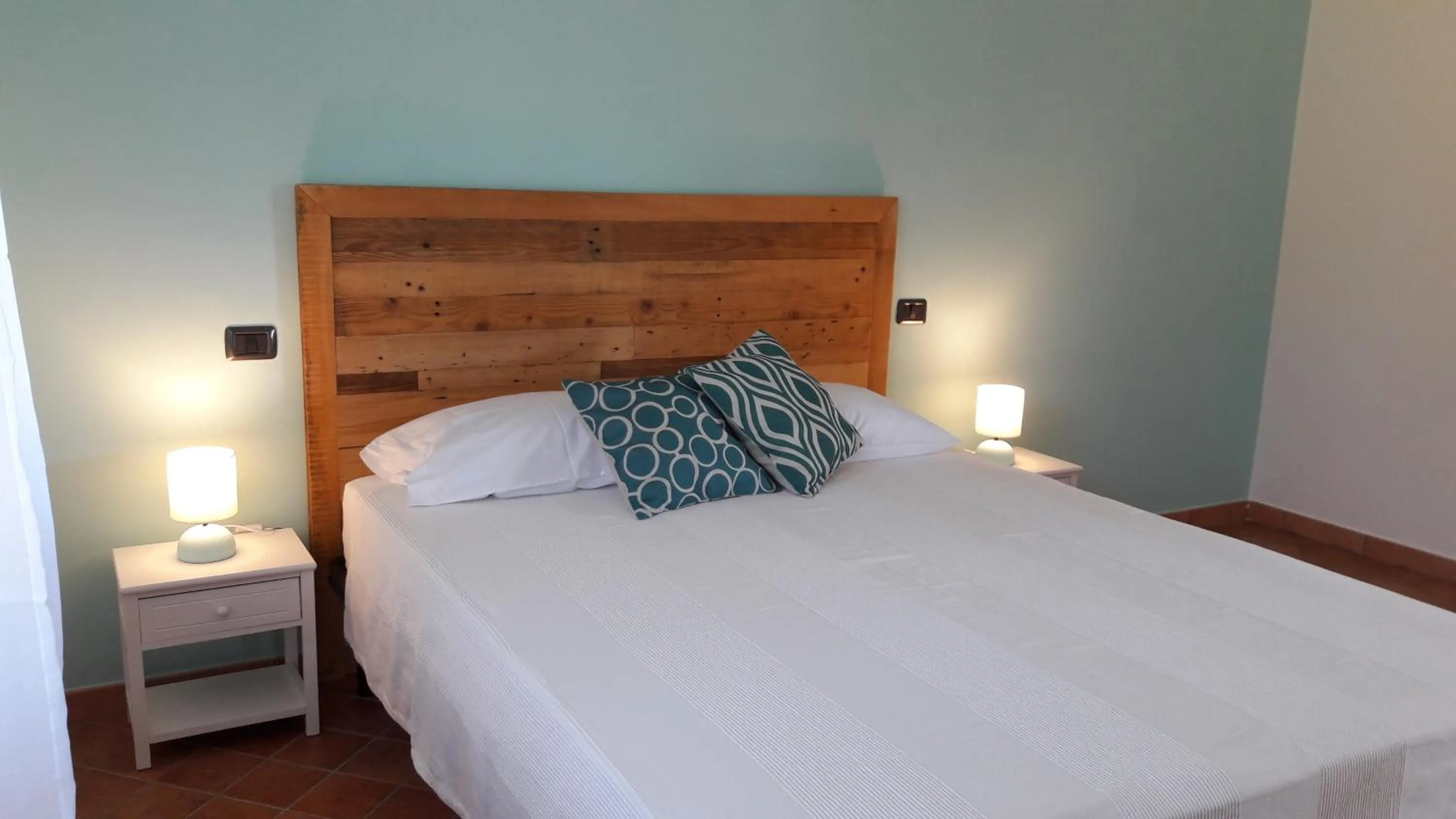 Bed in Villa Mimosa Tropea