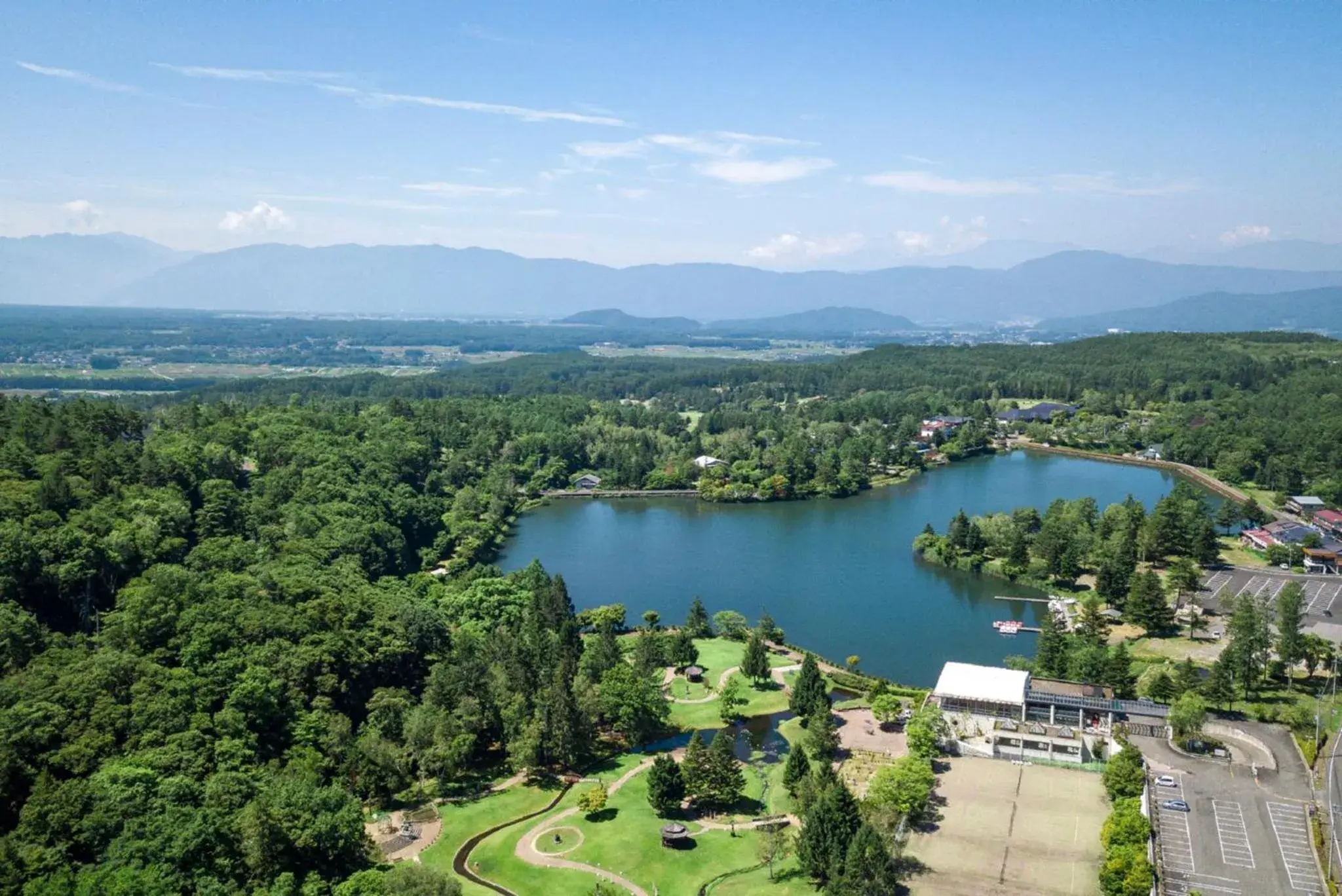 Neighbourhood, Bird's-eye View in Resort Hotel Tateshina