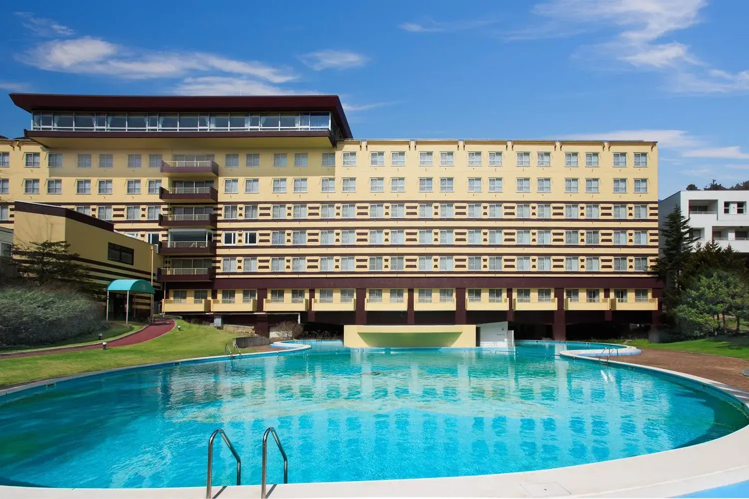 Facade/entrance, Property Building in Resort Hotel Tateshina