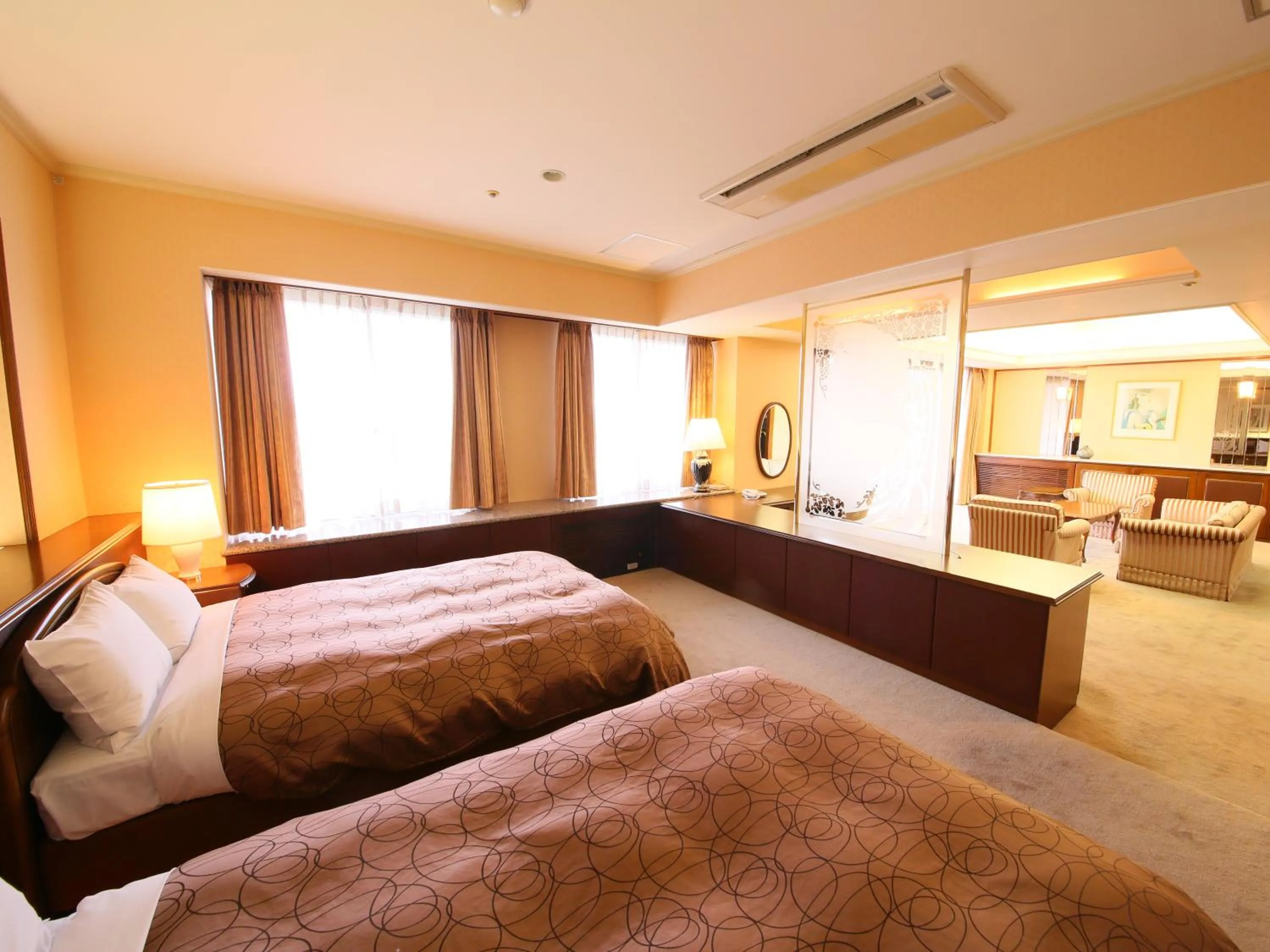 Bed in Resort Hotel Tateshina